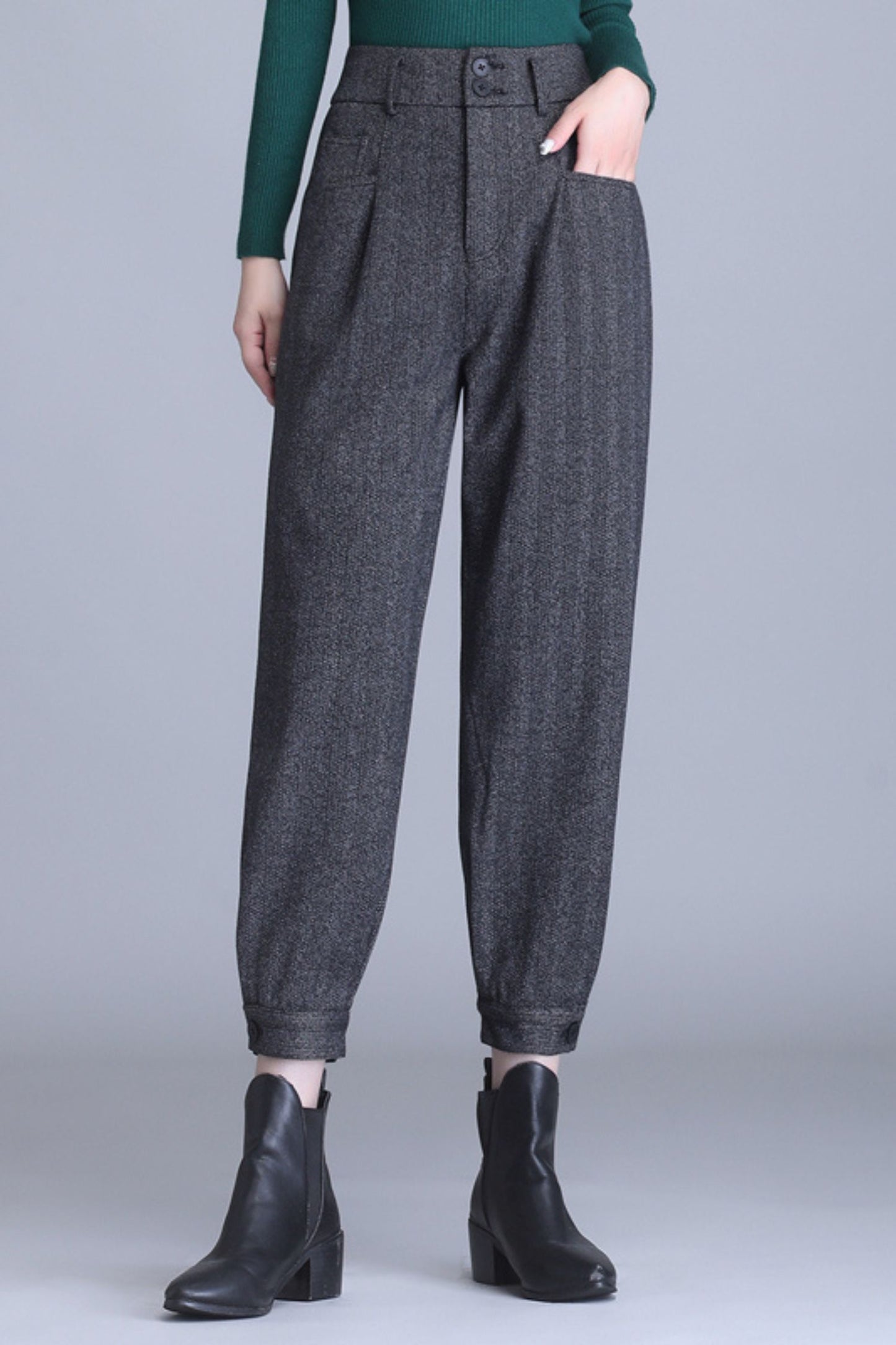 Winter loose fit womens office pants c5099
