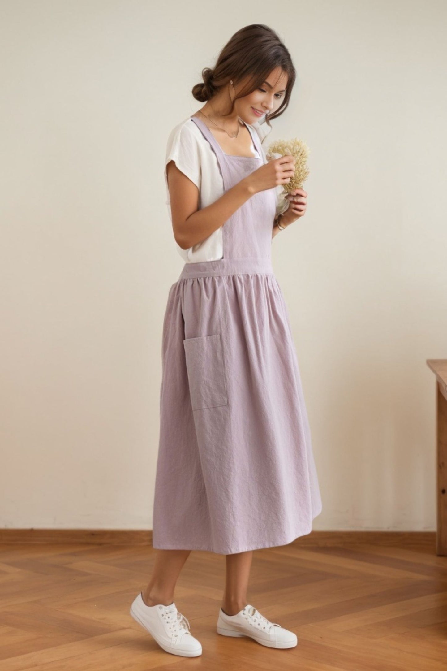 Cooking Apron Dress, A-line Dress C4627