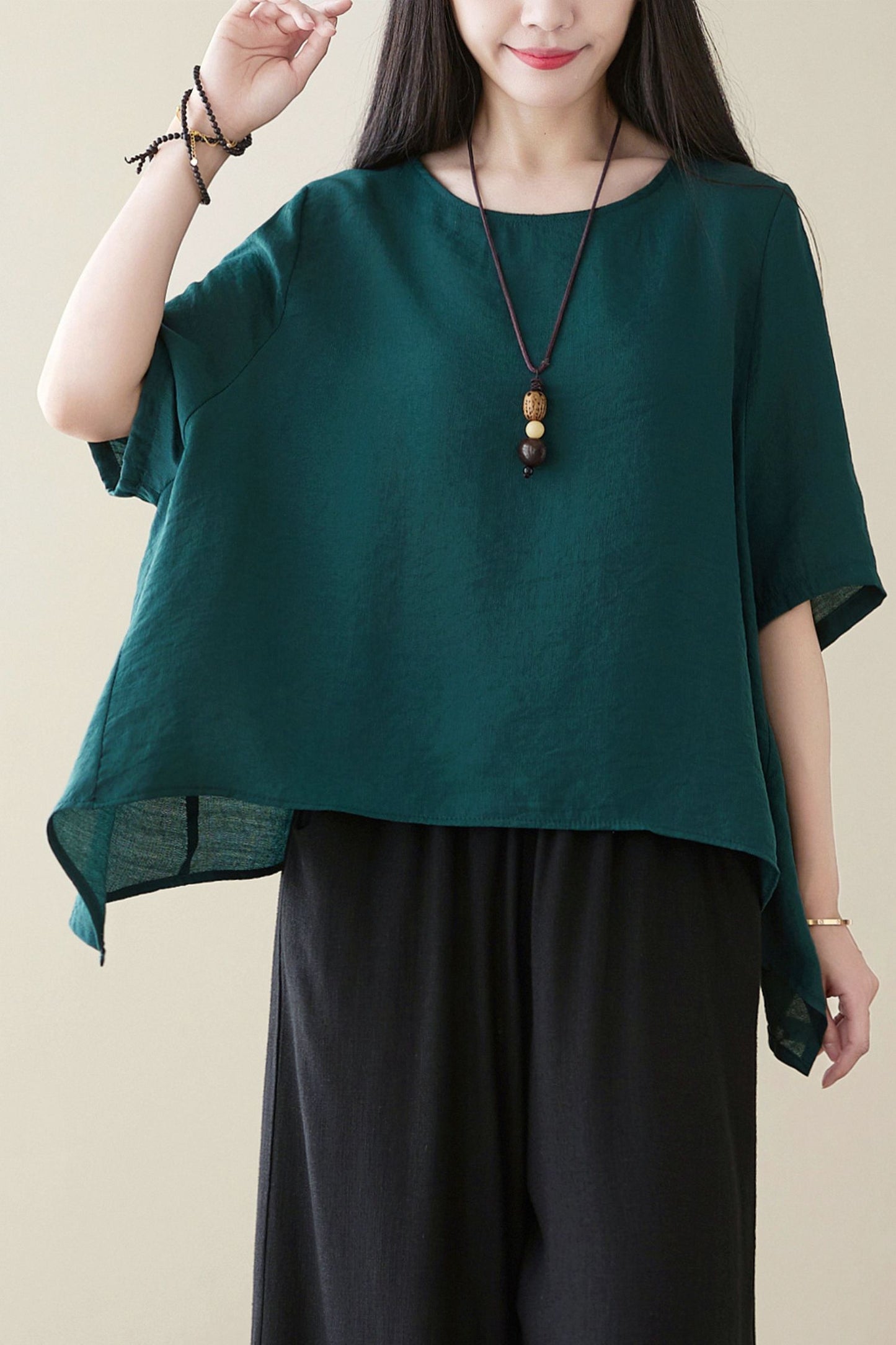 Short sleeve Vintage blouse C3963