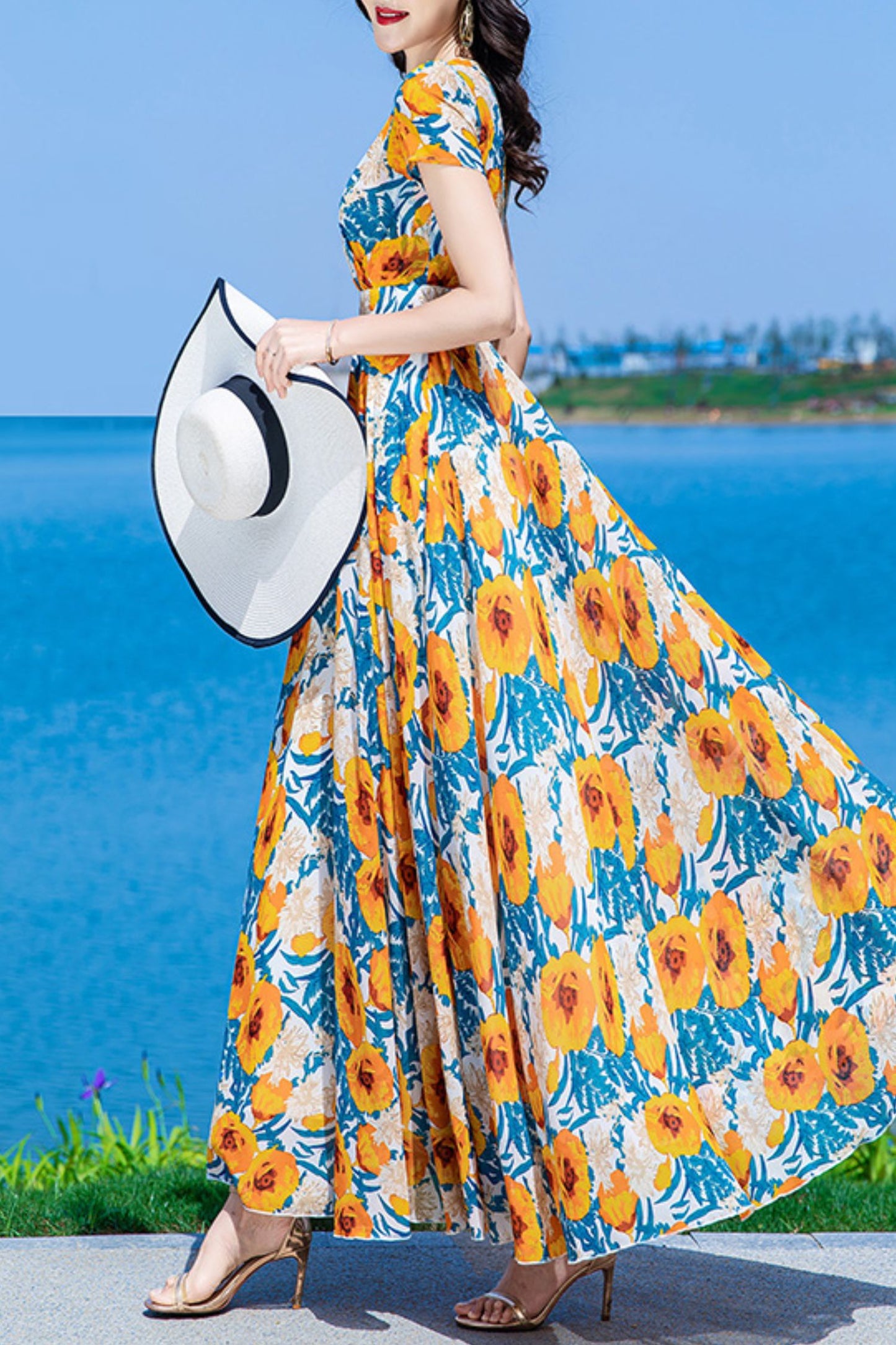 Floral dress women C4022