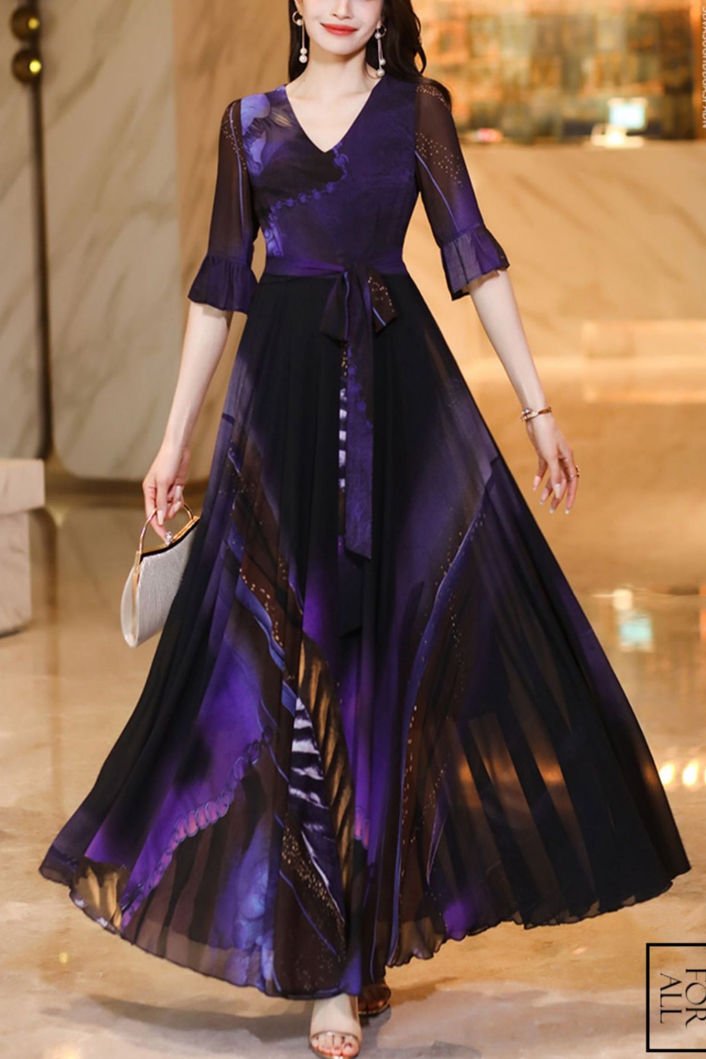 women summer large swing long dress C4057