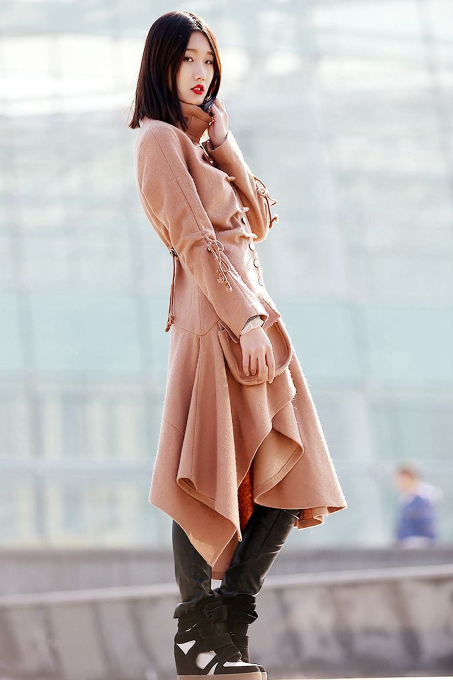Asymmetrical Swing Coat C180
