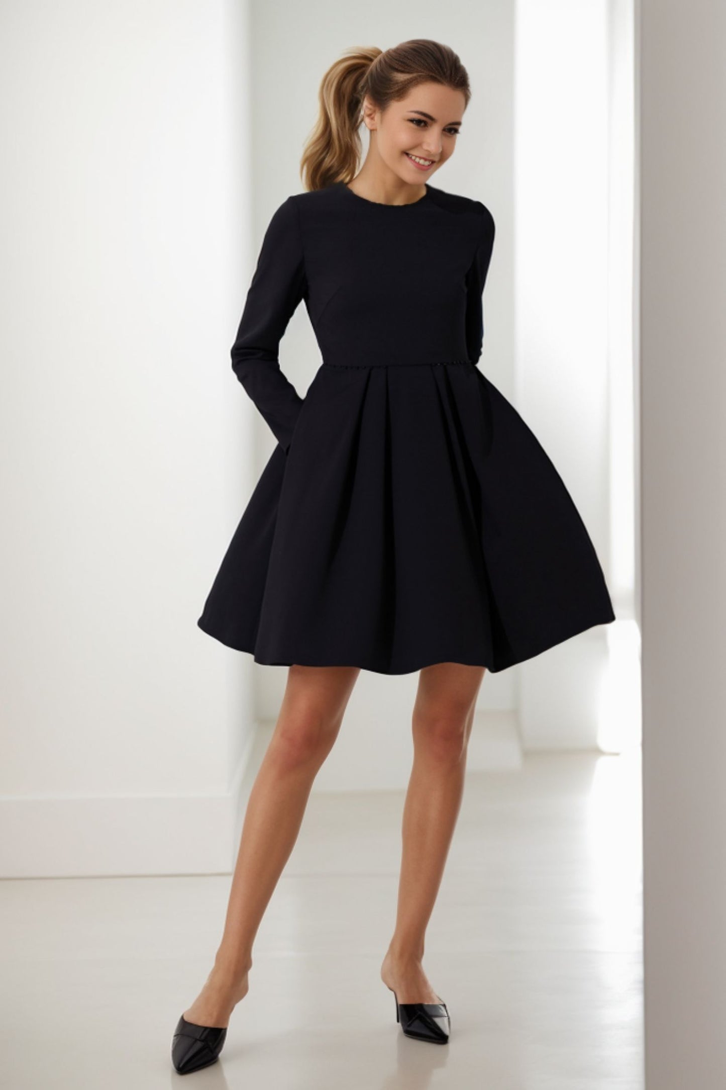 Women's Little Black Party Dress C4101