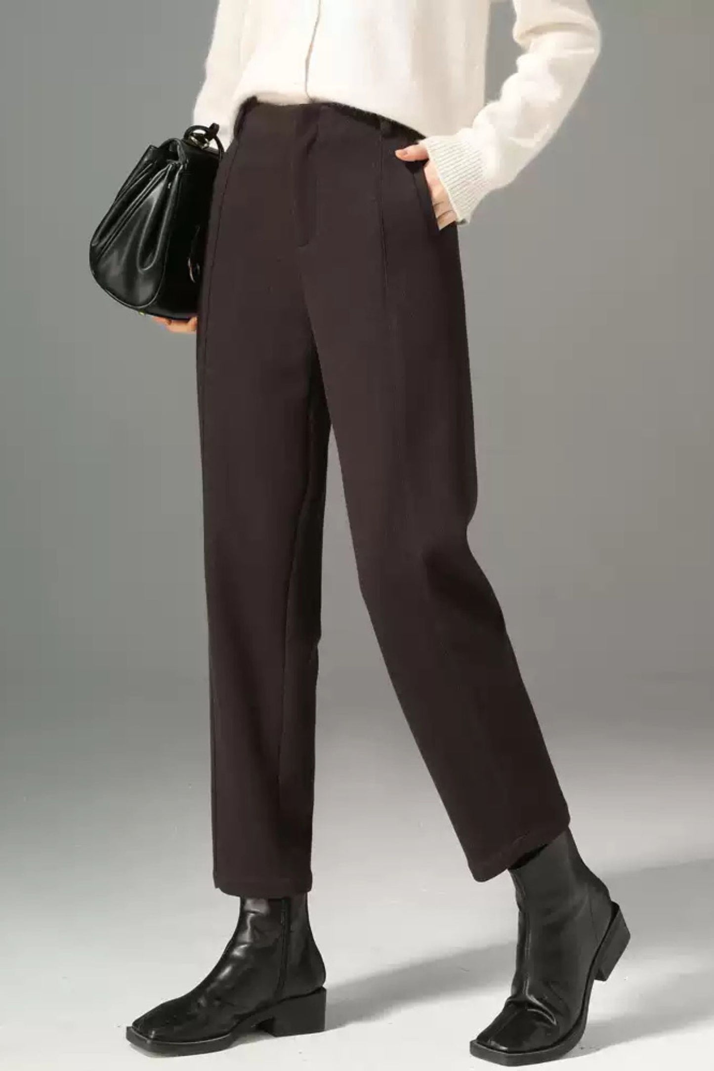 Winter wool womens office pants c5096