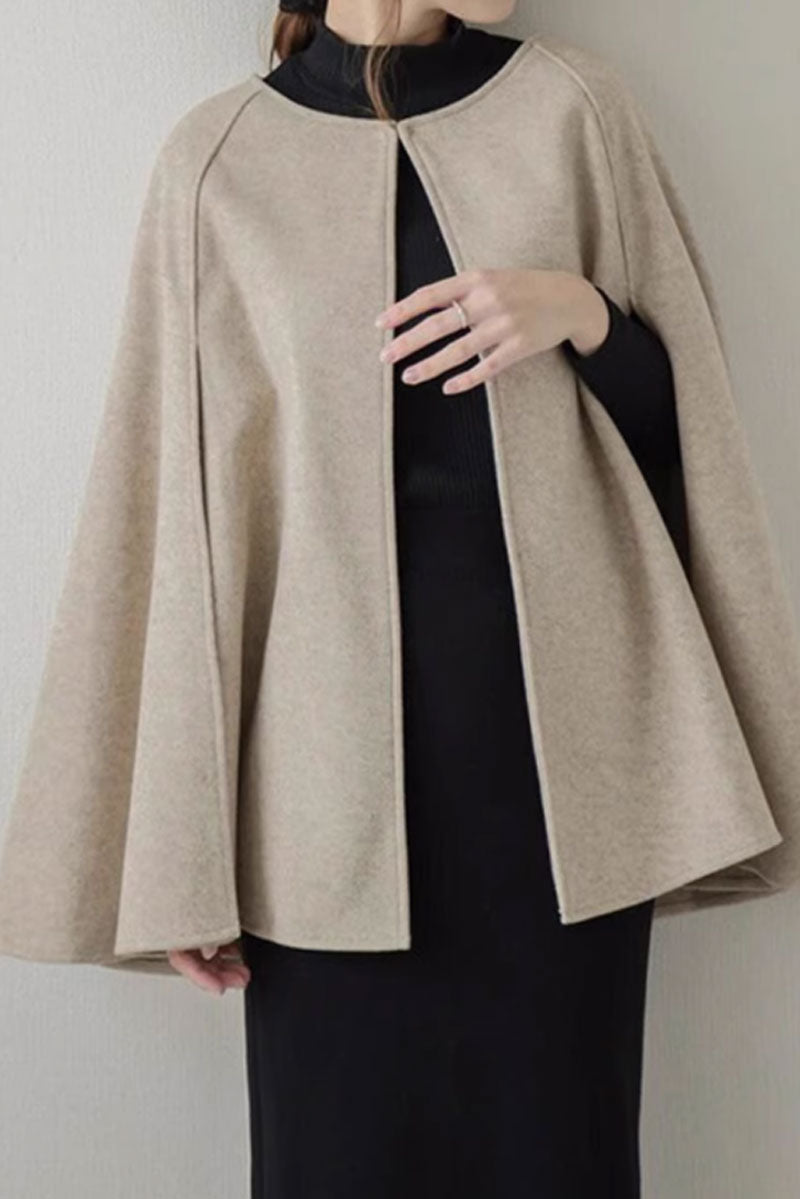 short wool cape coat winter wool cape coat C3669