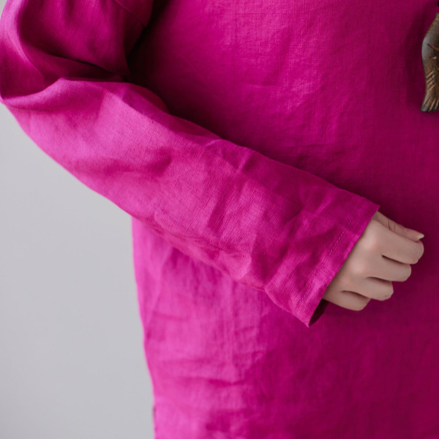 Plus size Linen blouse, Oversized Linen blouse C2127