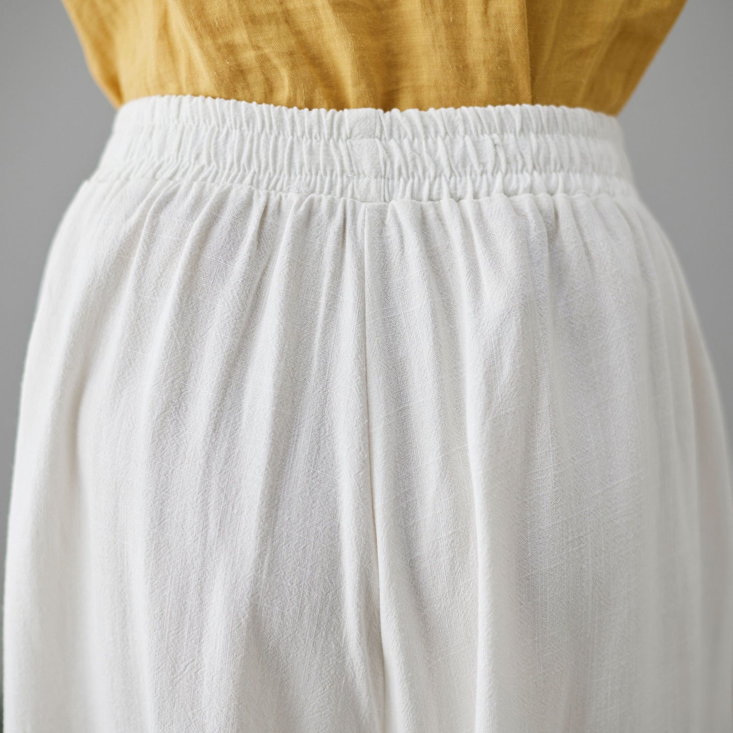 Vintage Inspired Wide Leg Linen Pants C2123