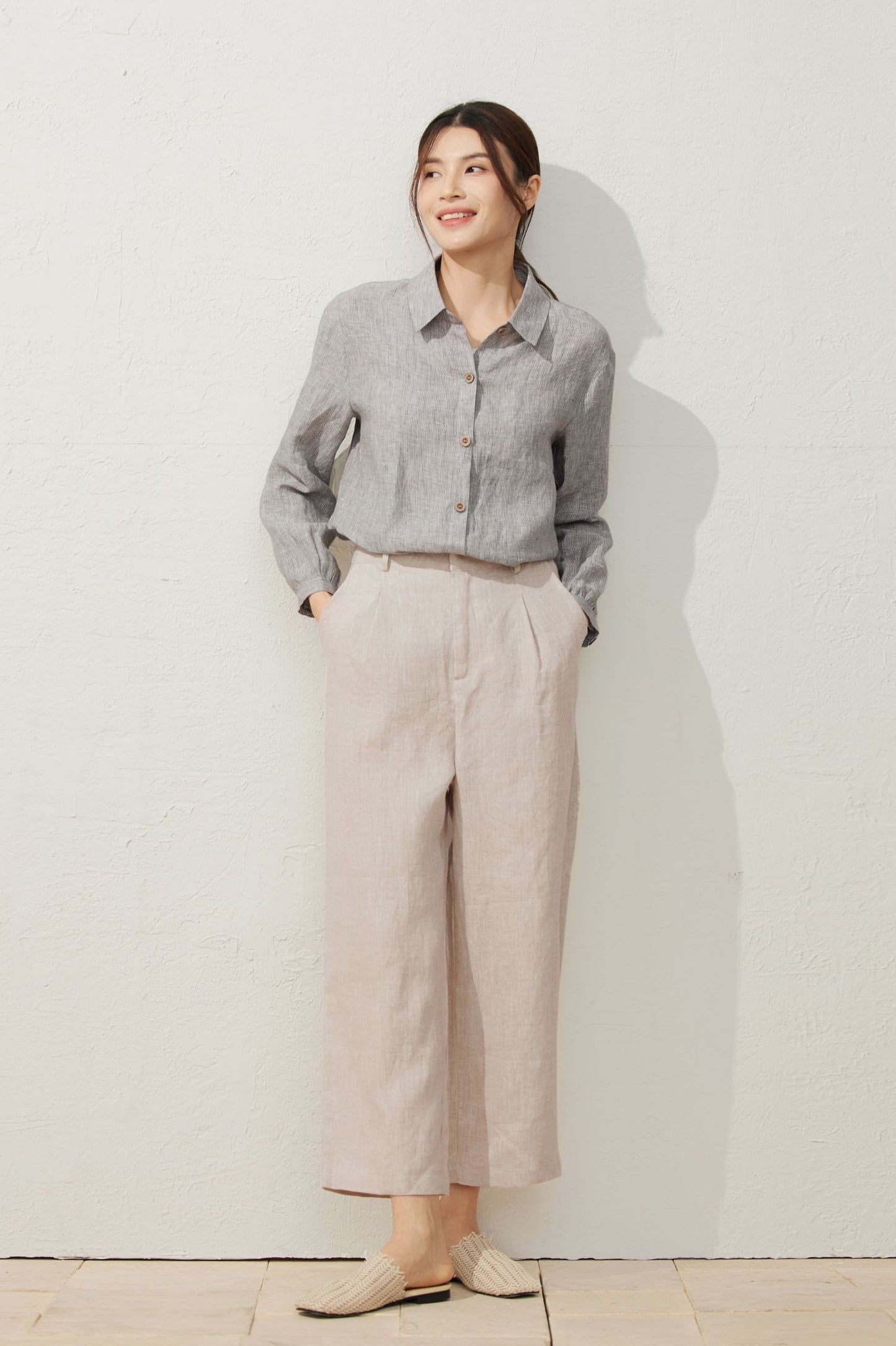 Women's Stylish Linen Pants C3938