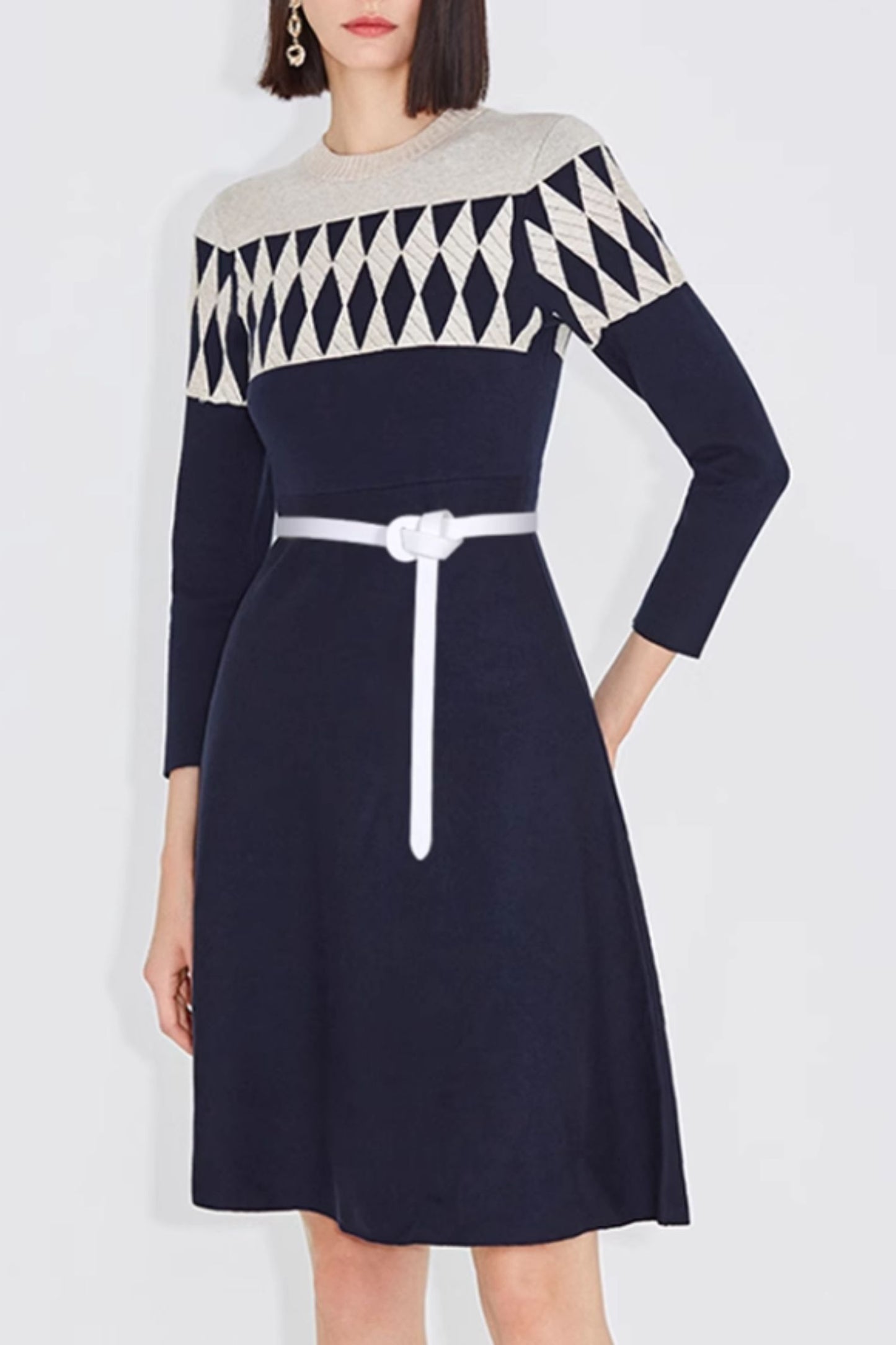 Leather vintage inspired belt C4661