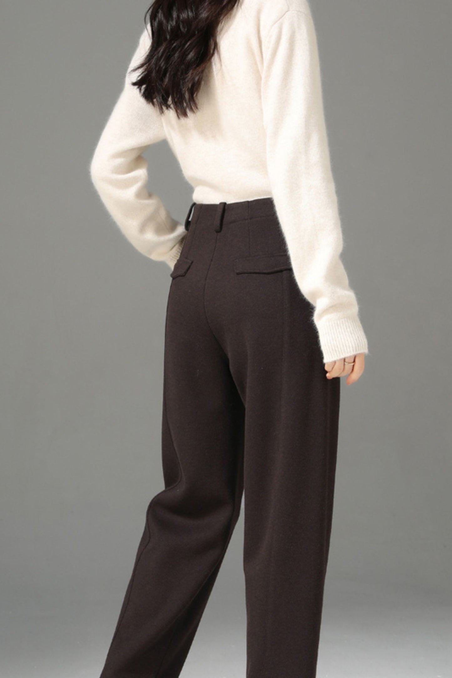 Winter wool womens office pants c5096