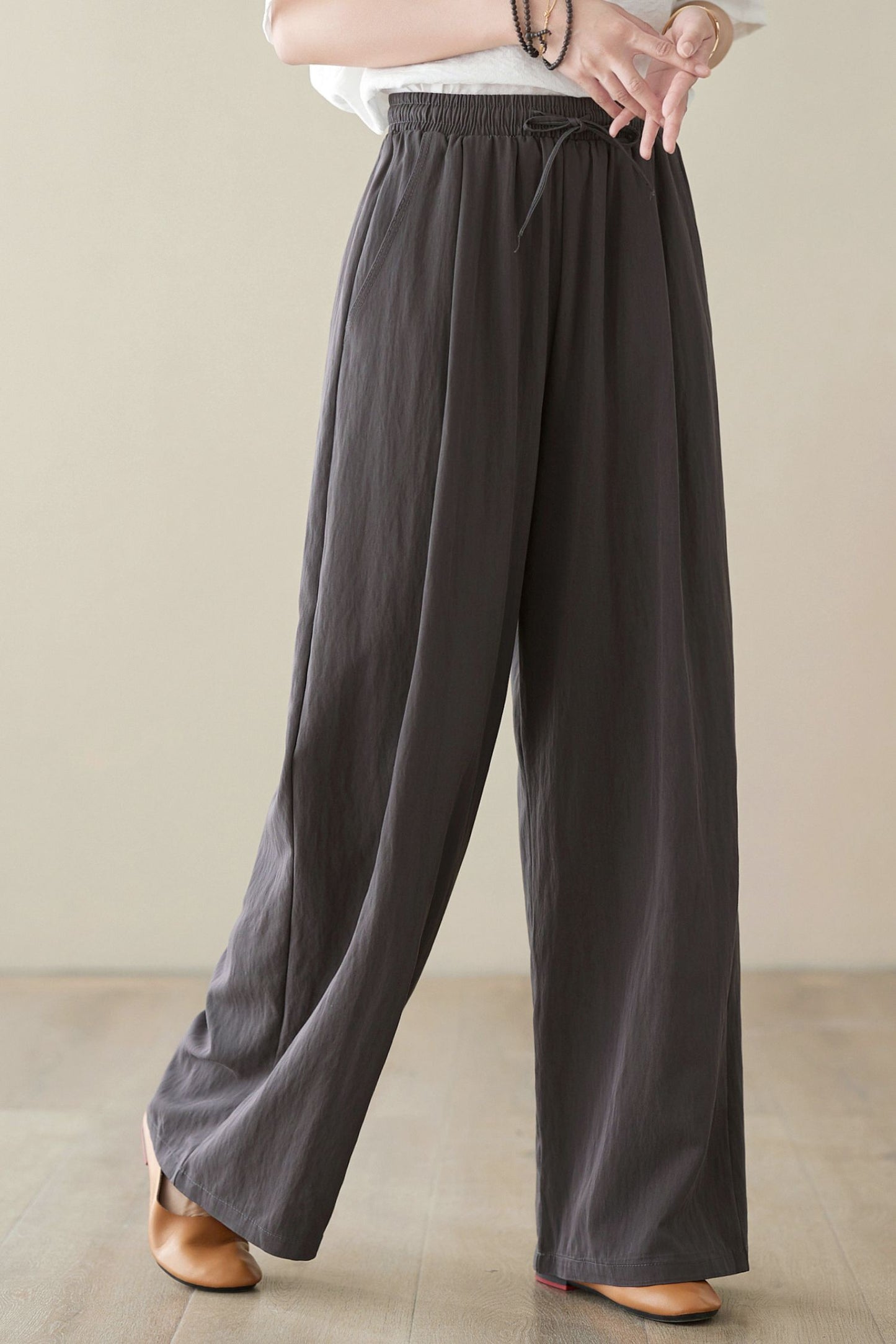Wide Leg Casual Linen Pants C3957 -Size XS #CK2400105