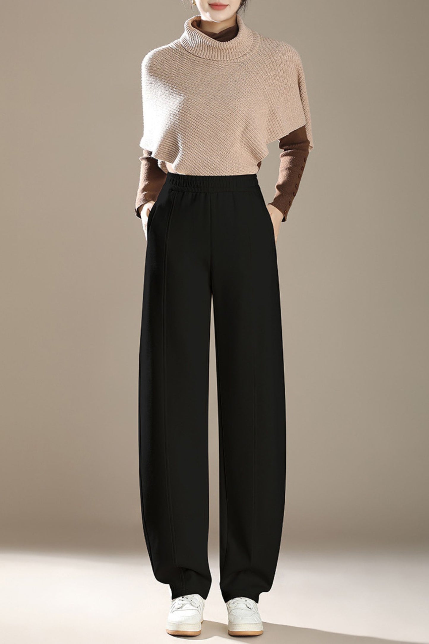 Loose fitting long autumn pants c5093