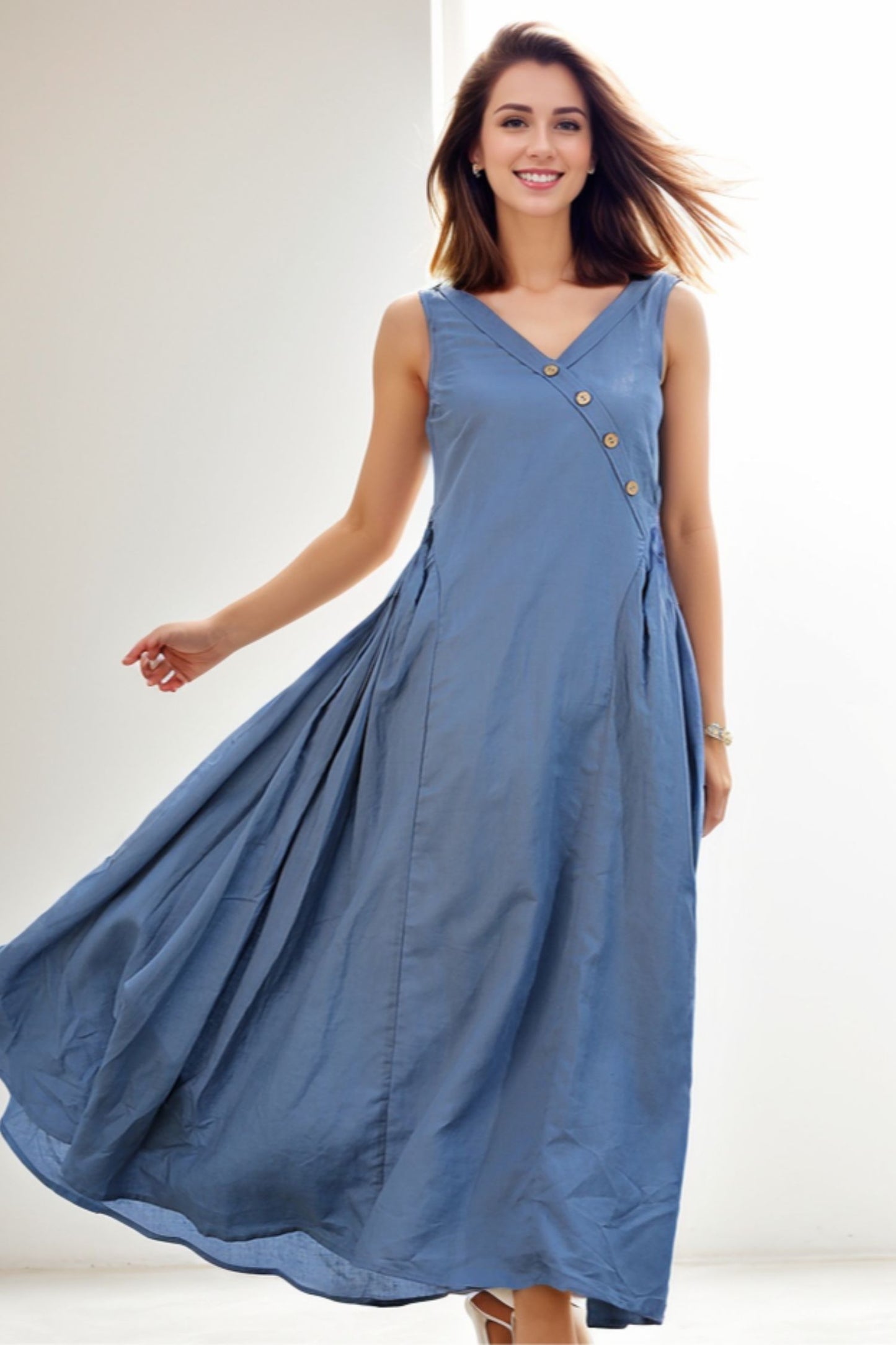 Casual Summer Sleeveless dress C256
