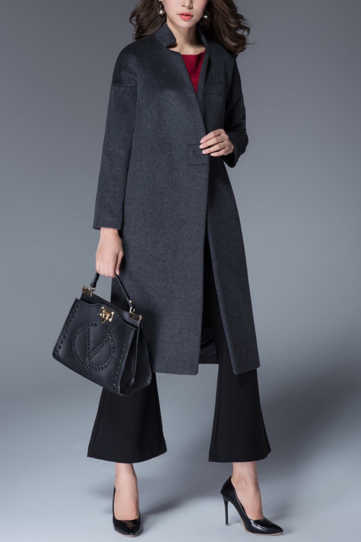 women autumn and winter wool coat C4166