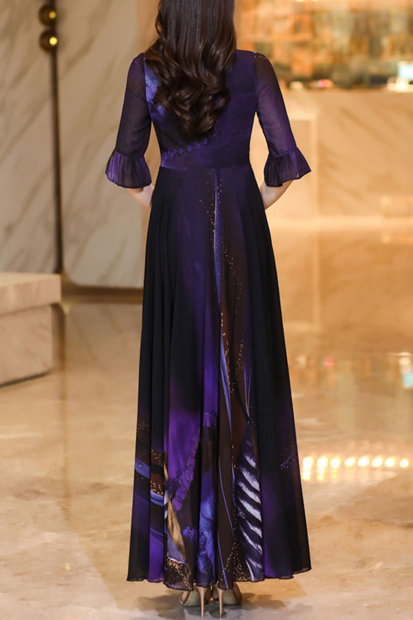 women summer large swing long dress C4057