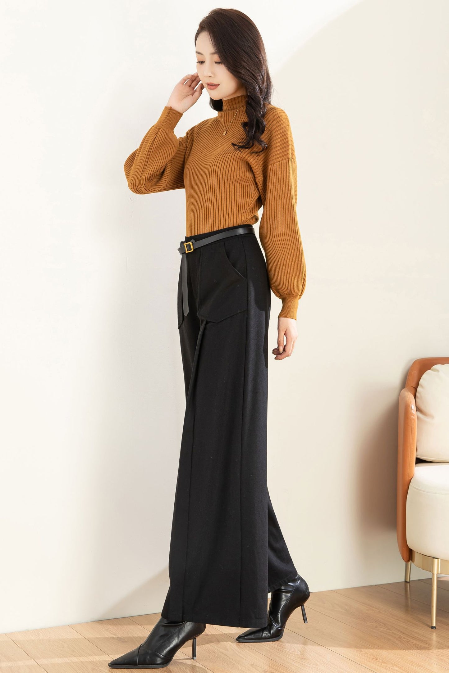 Autumn Winter Wide Leg Pant C3604 -Size XS us2 #CK2301236