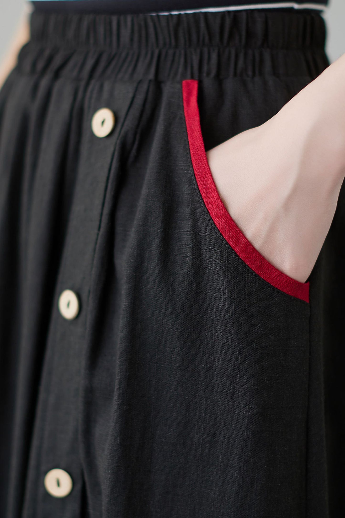 Long Linen skirt Women, Spring A Line Maxi Skirt C2496