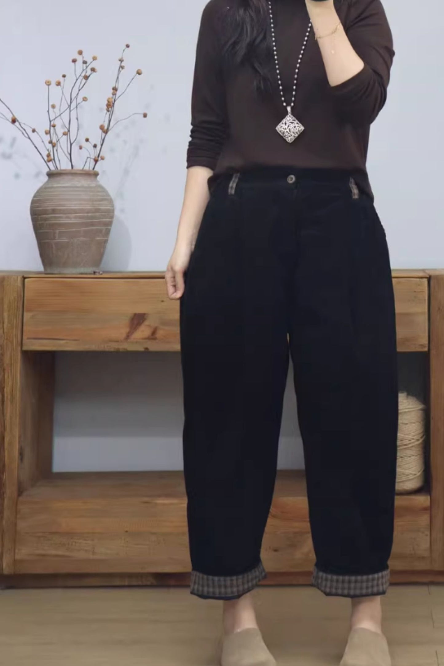 Autumn/winter long corduroy pants C5109