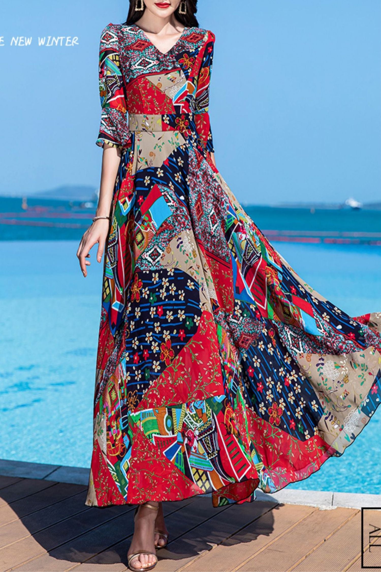 Summer Chiffon Fairy Long Dress C4028 YLISTYLE Summer Chiffon Fairy Long Dress C4028 YLISTYLE