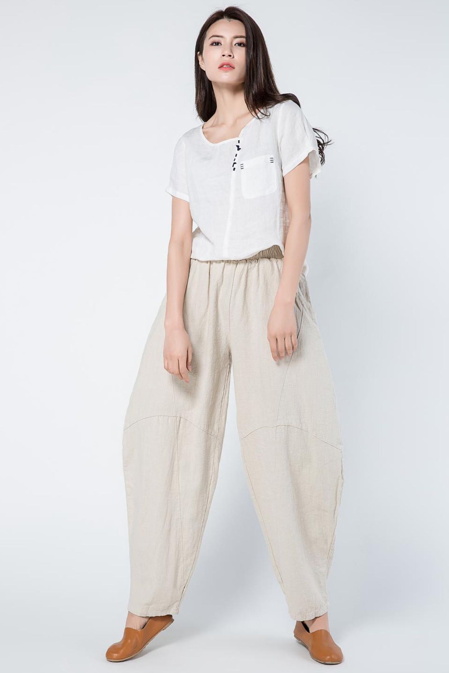 harem pants women, linen pants, women linen pants C1103