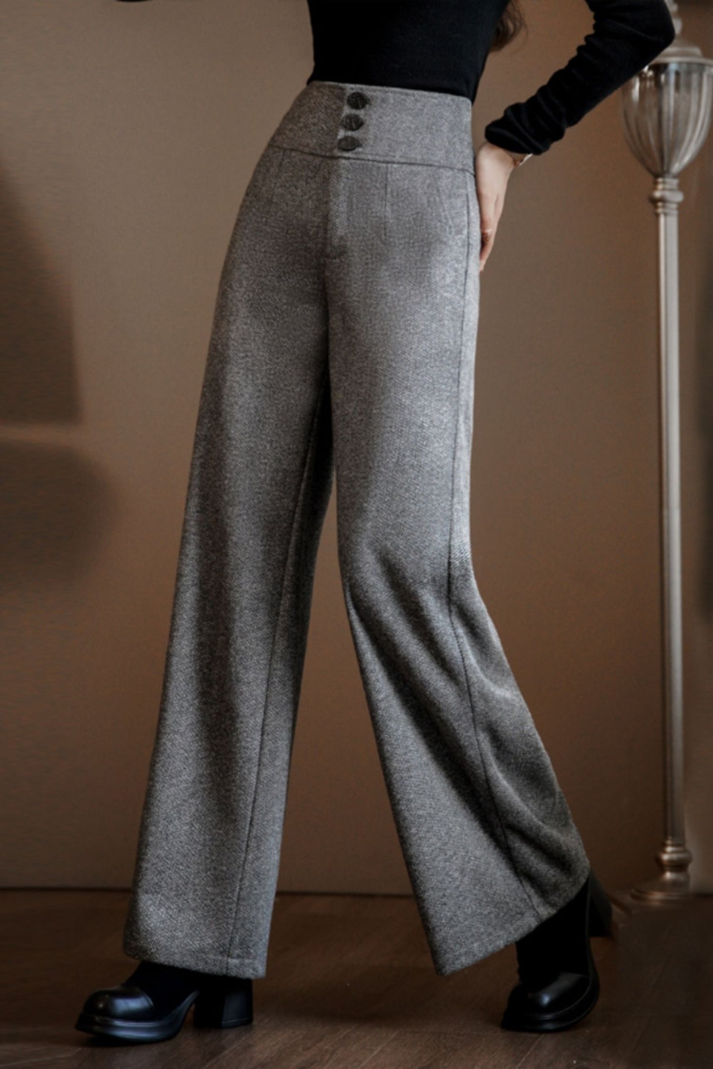 Plus size long womens pants c5090