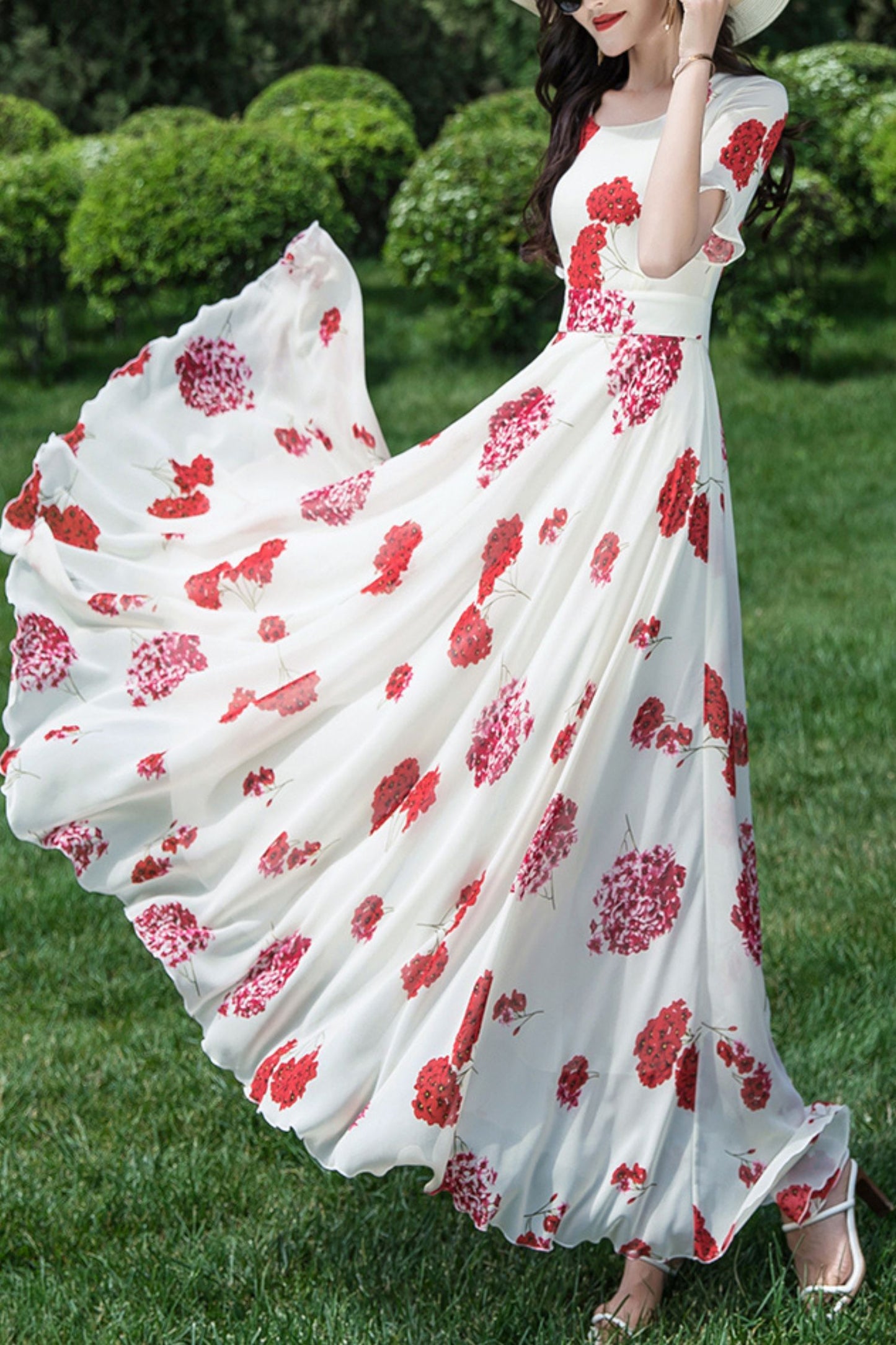 Chiffon summer new dress C4035