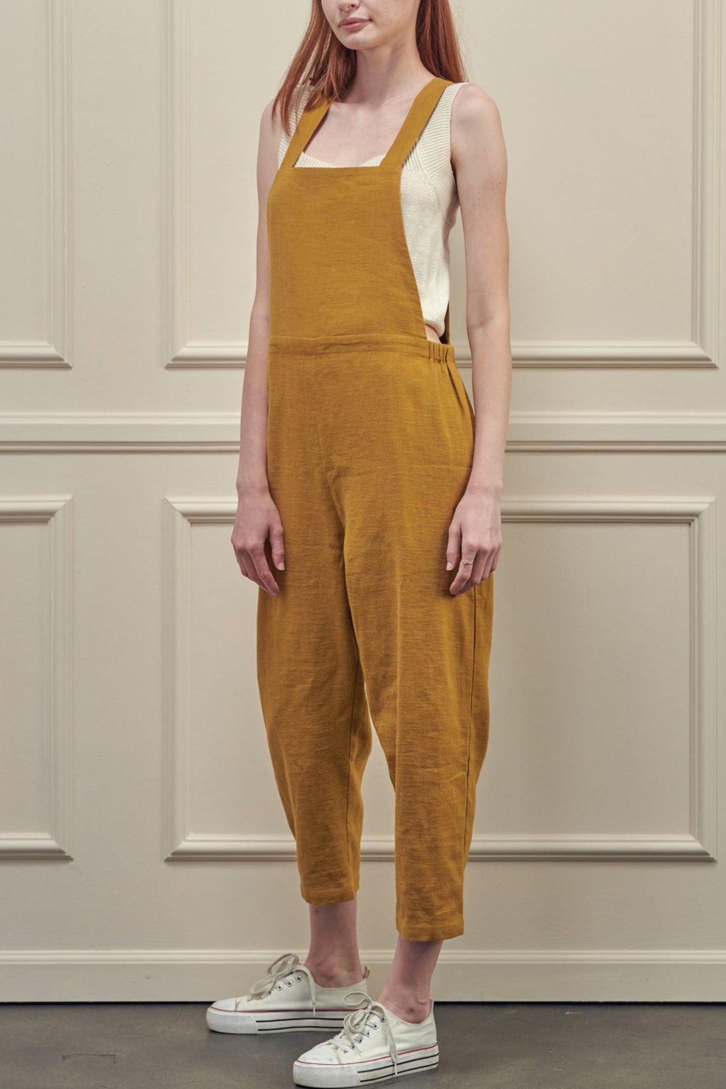 Loose Linen overall pants TT0014