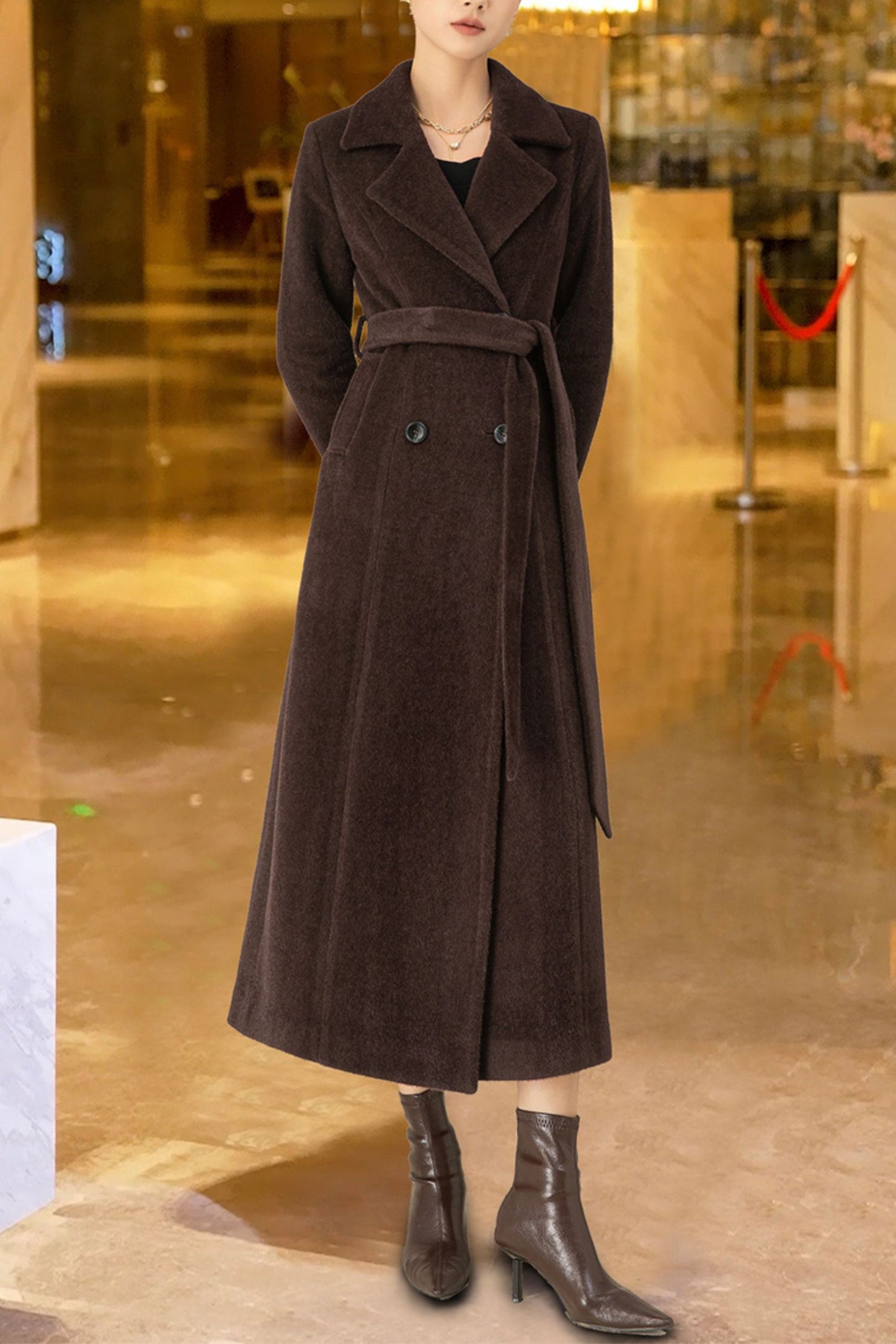 Women's Autumn and winter wool coat C4232