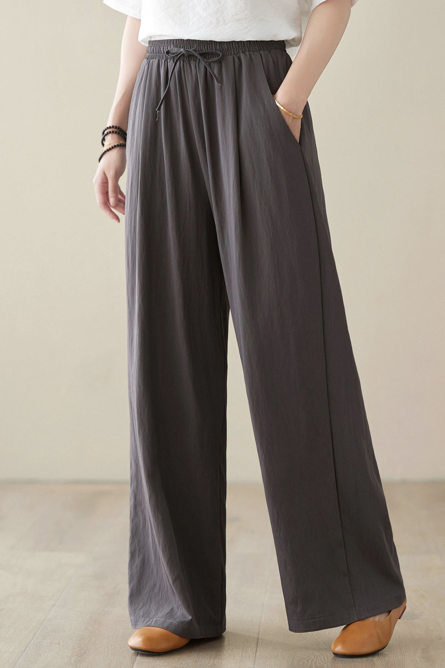 Wide Leg Casual Linen Pants C3957 -Size XS #CK2400105