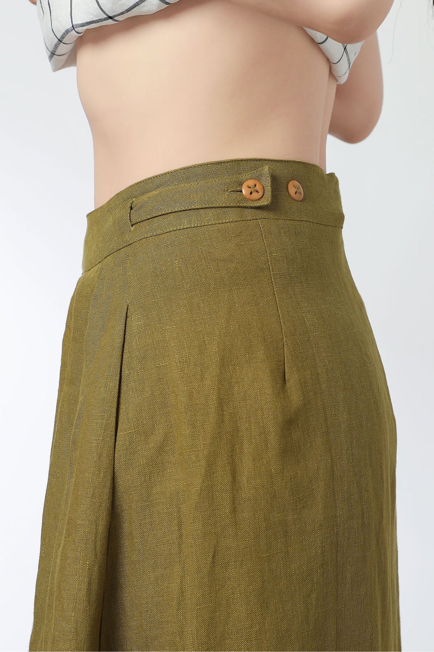 Summer A line skirt midi skirt C3331