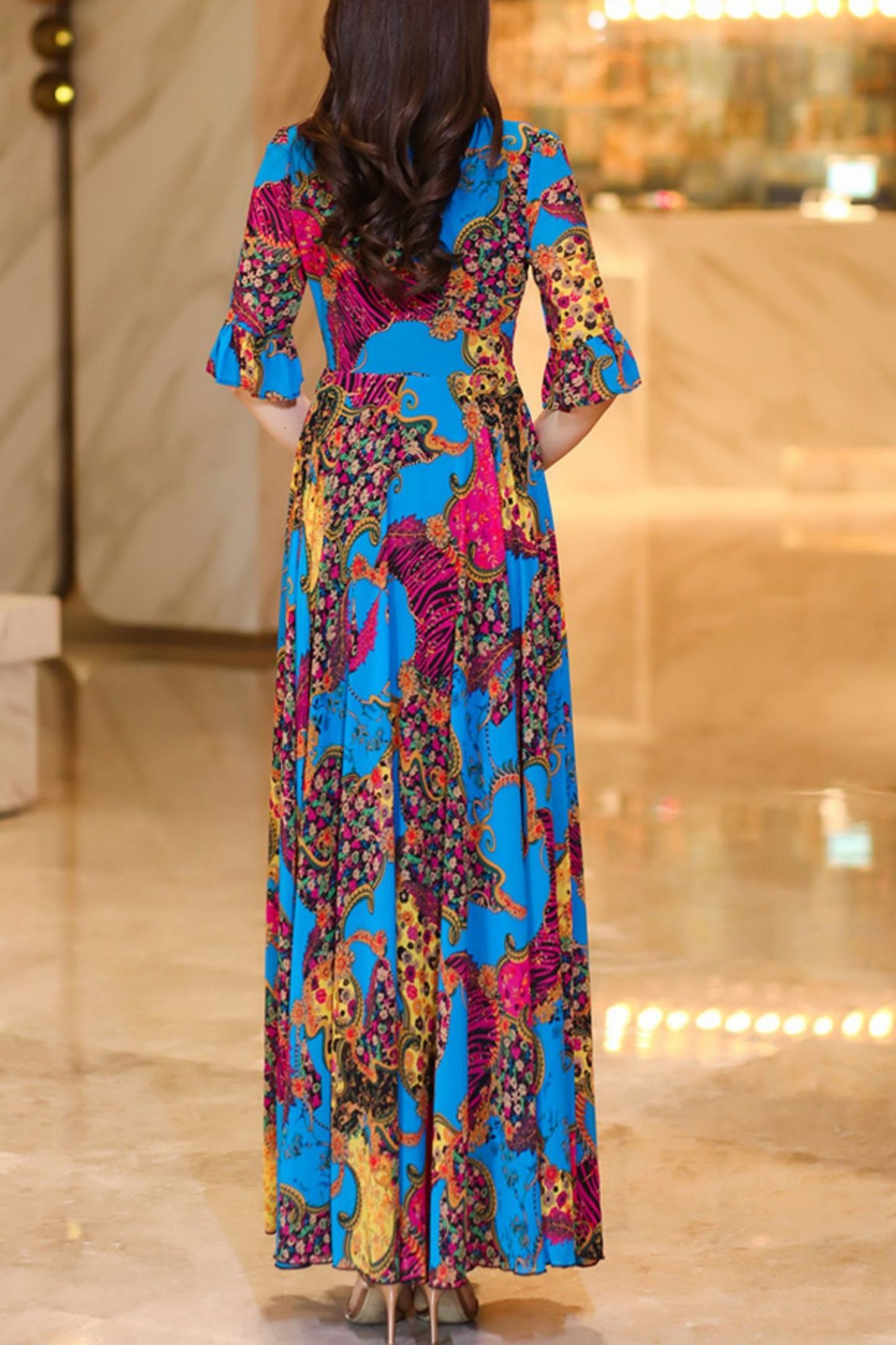 summer chiffon dress C4061