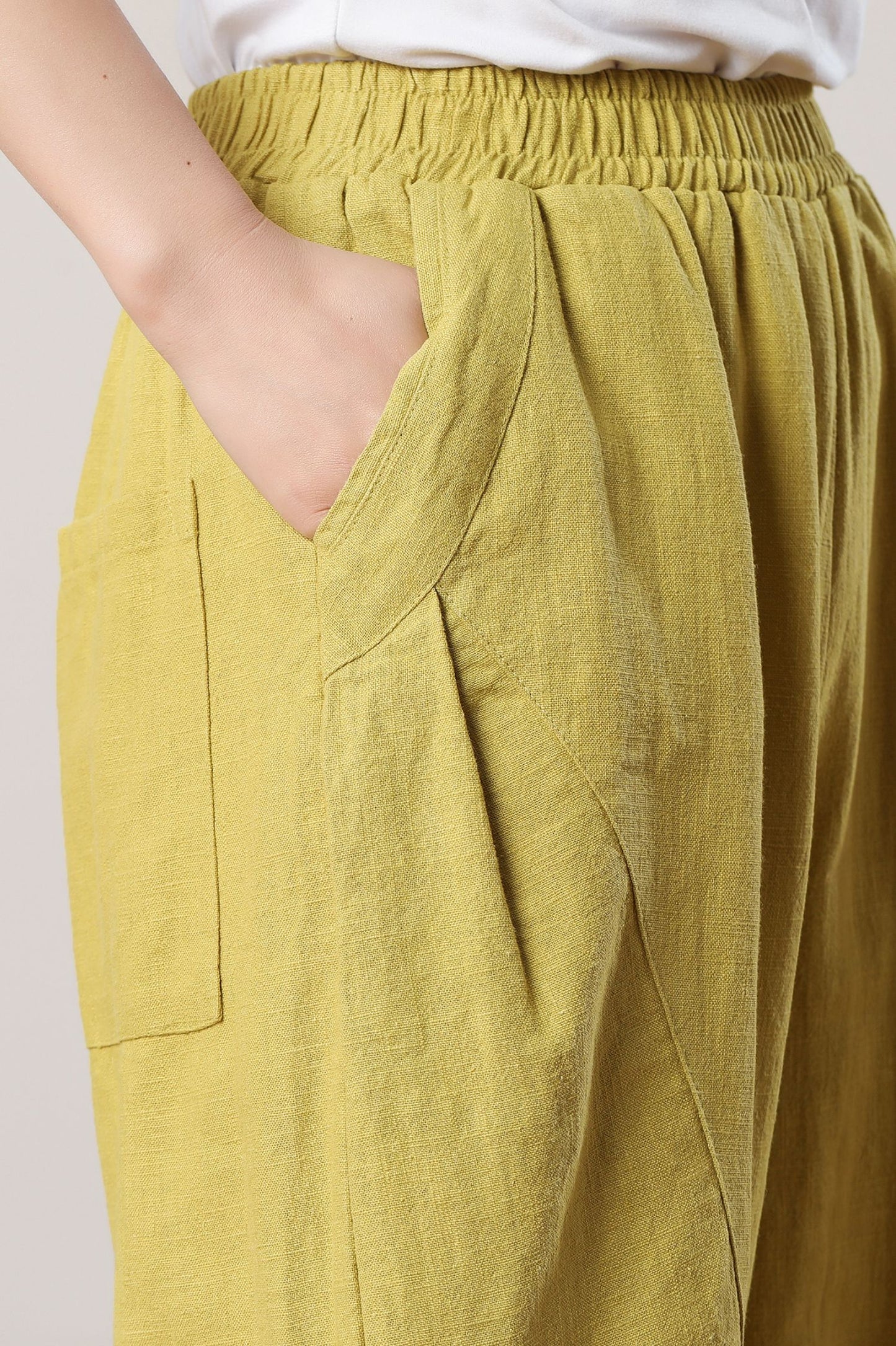 Women's Long Casual Linen Pants C3284