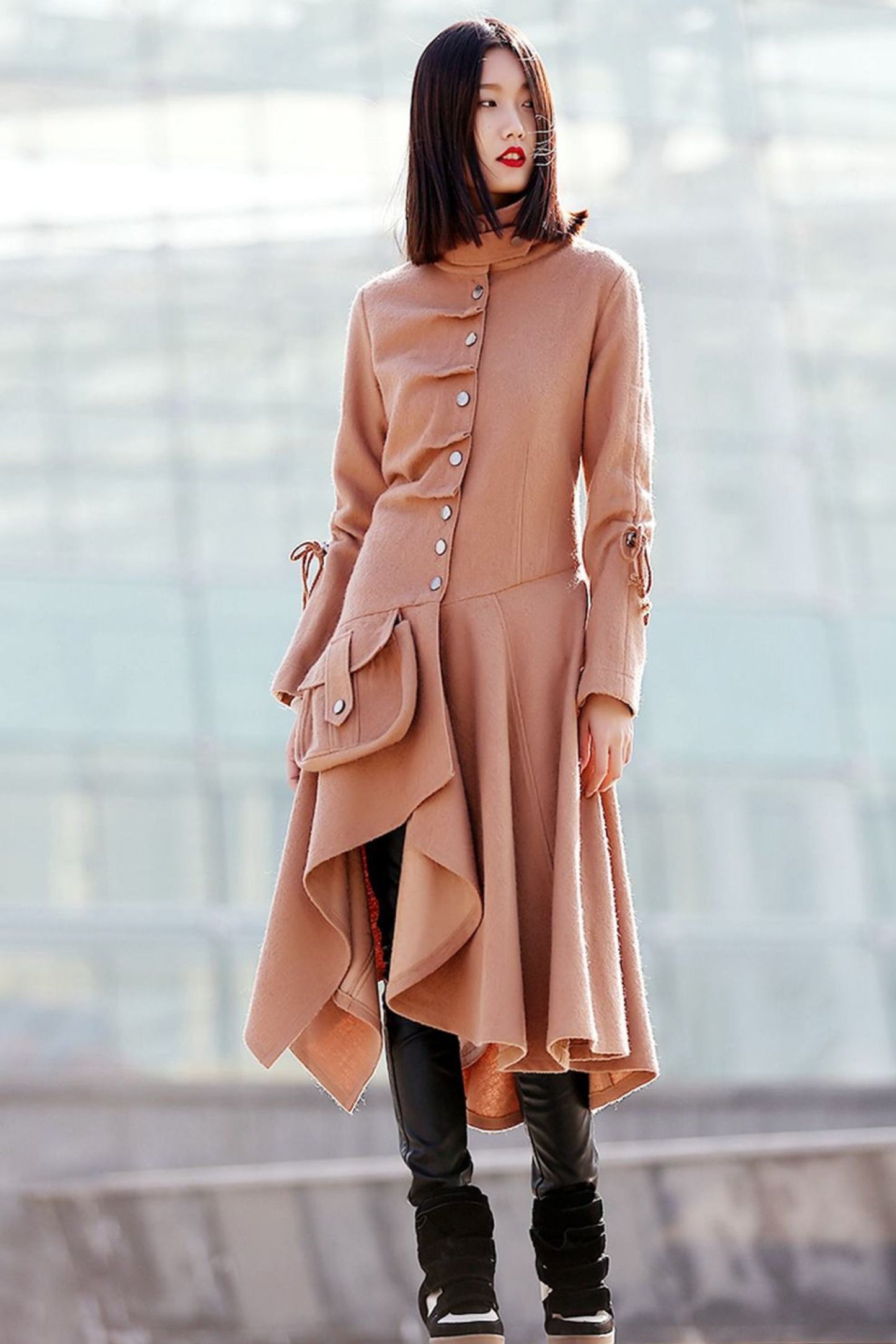 Asymmetrical Swing Coat C180