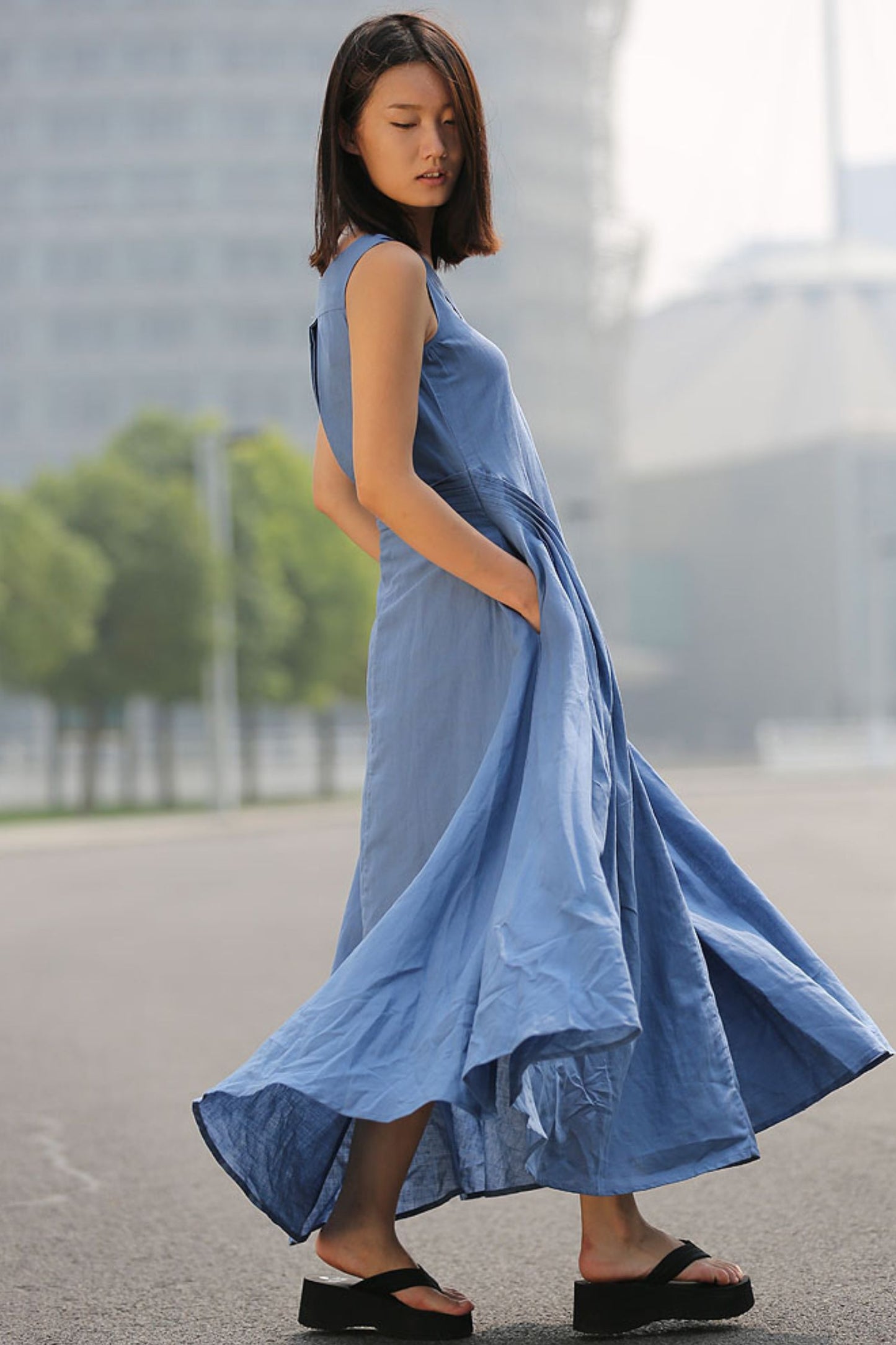 Casual Summer Sleeveless dress C256