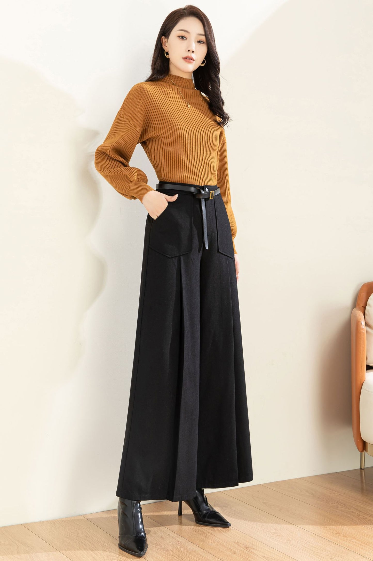 Autumn Winter Wide Leg Pant C3604 -Size XS us2 #CK2301236