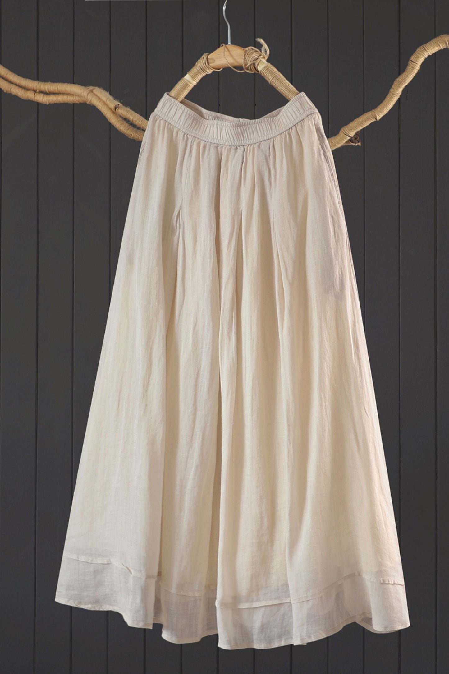 summer loose a-line long skirt L0621
