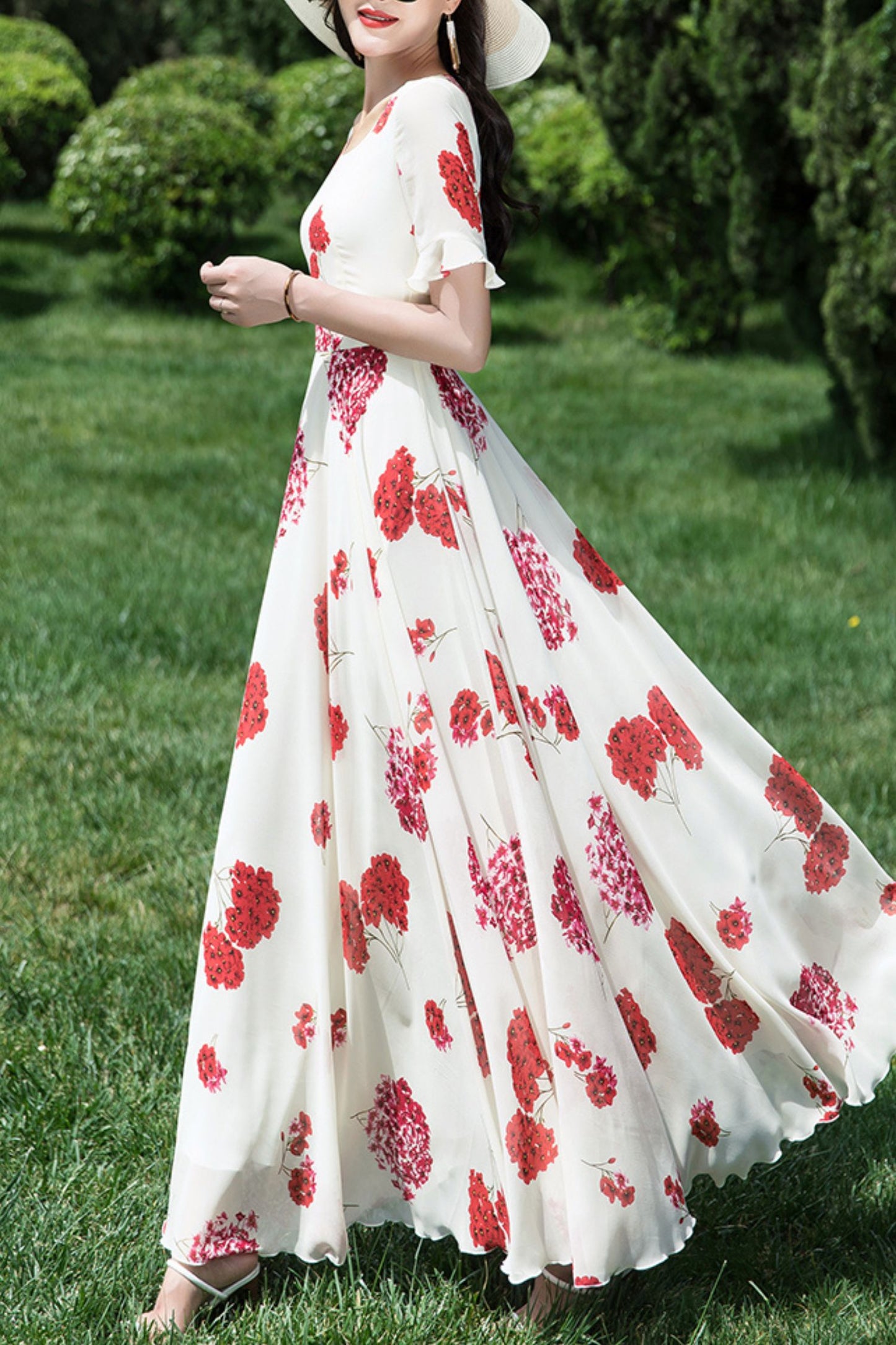 Chiffon summer new dress C4035