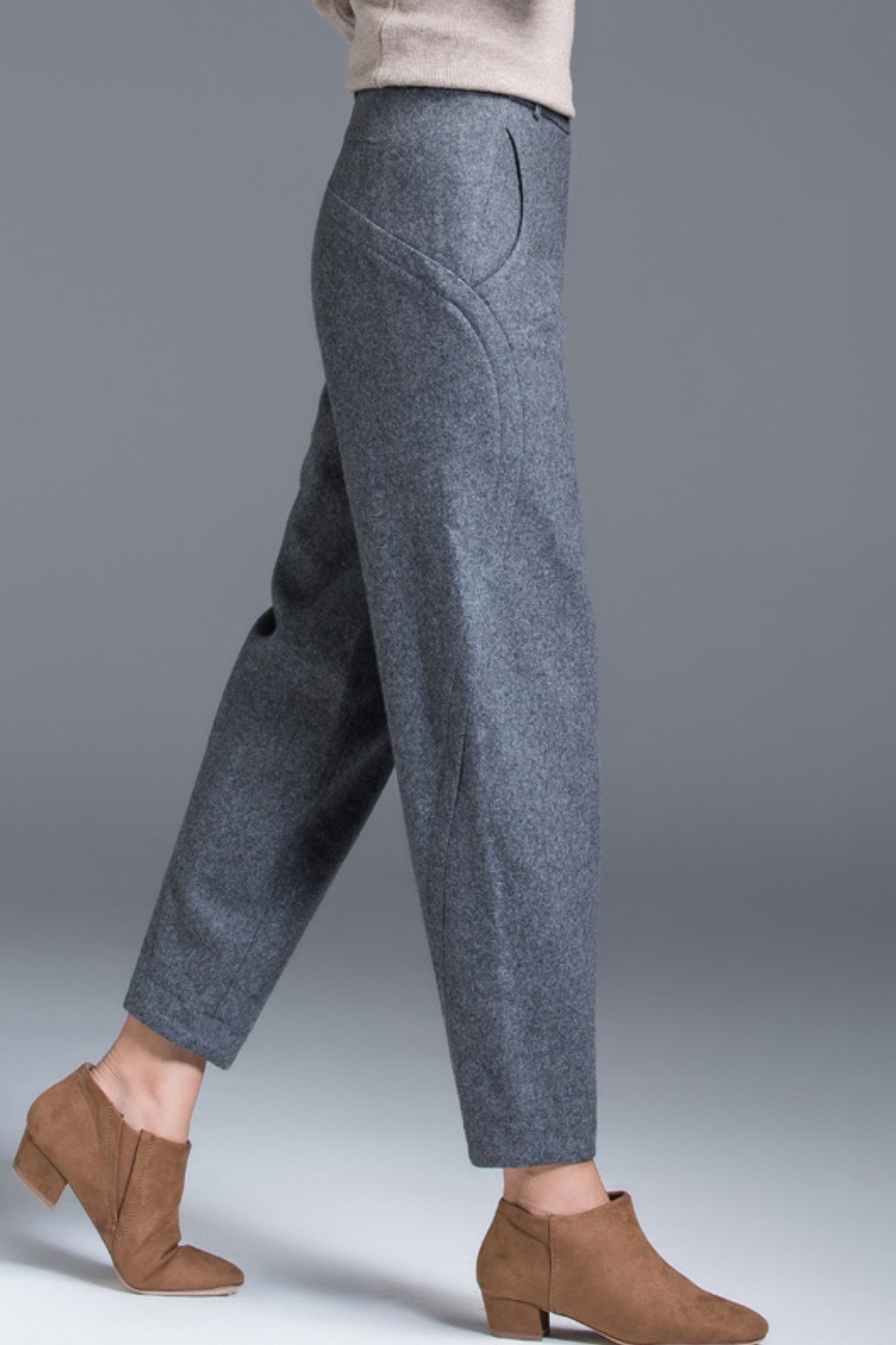 Loose fitting long autumn pants c5095