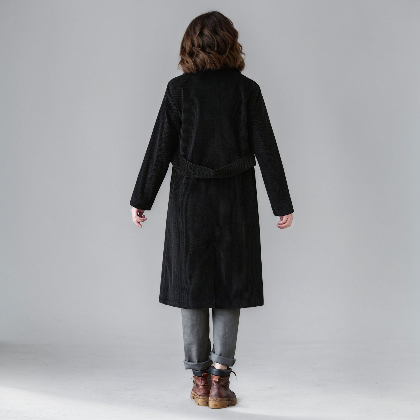Plus Size Corduroy Jacket, Autumn Coat, Women Outerwear C5147