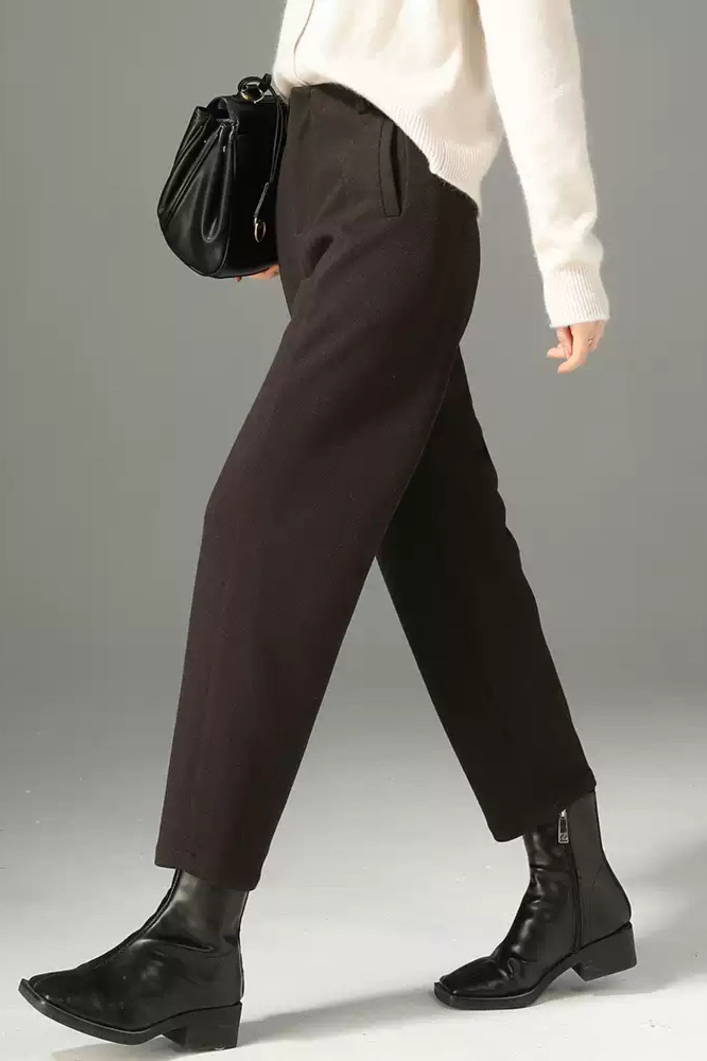 Winter wool womens office pants c5096
