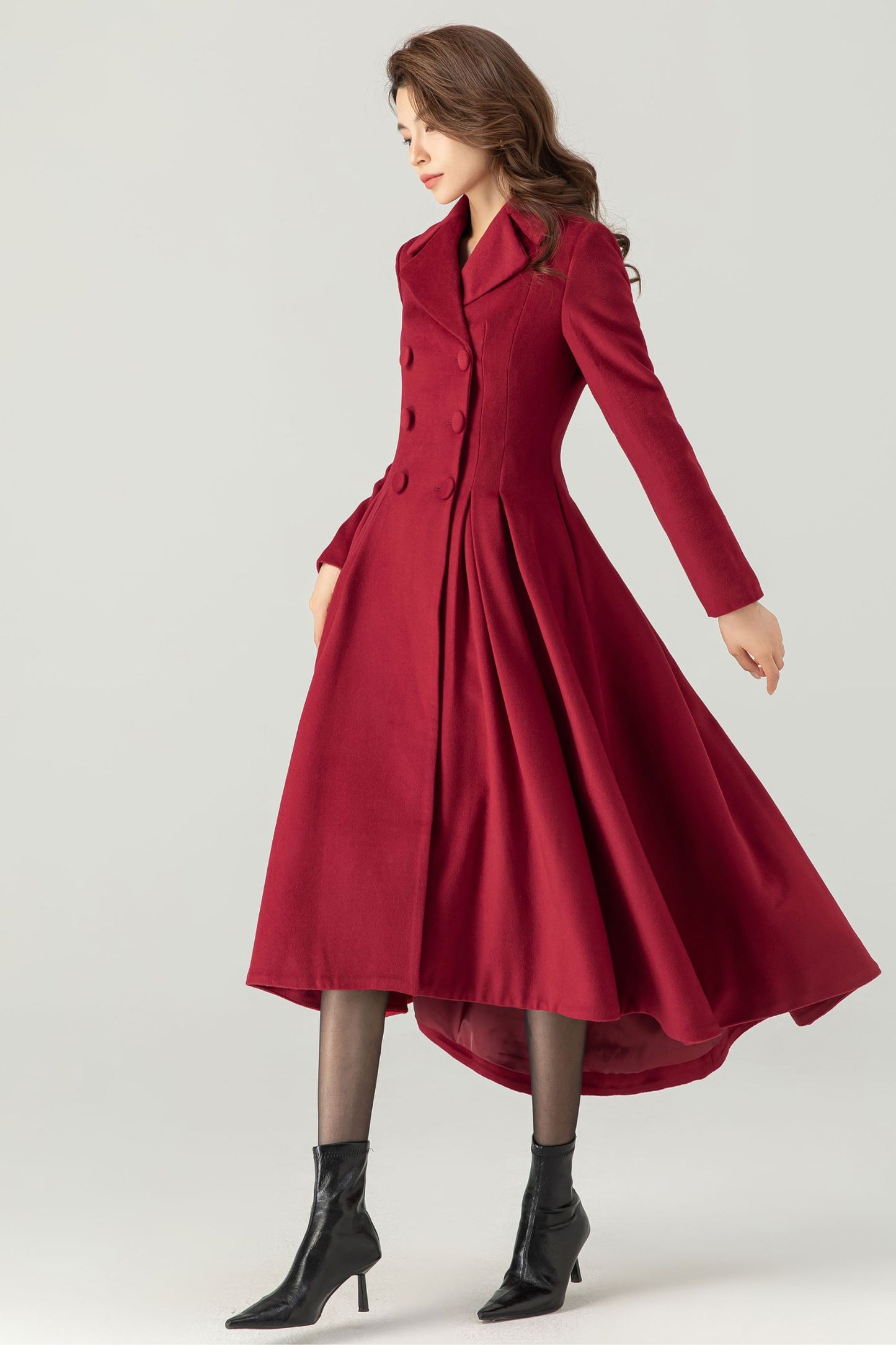 Womens Princess Wool Coat C3694