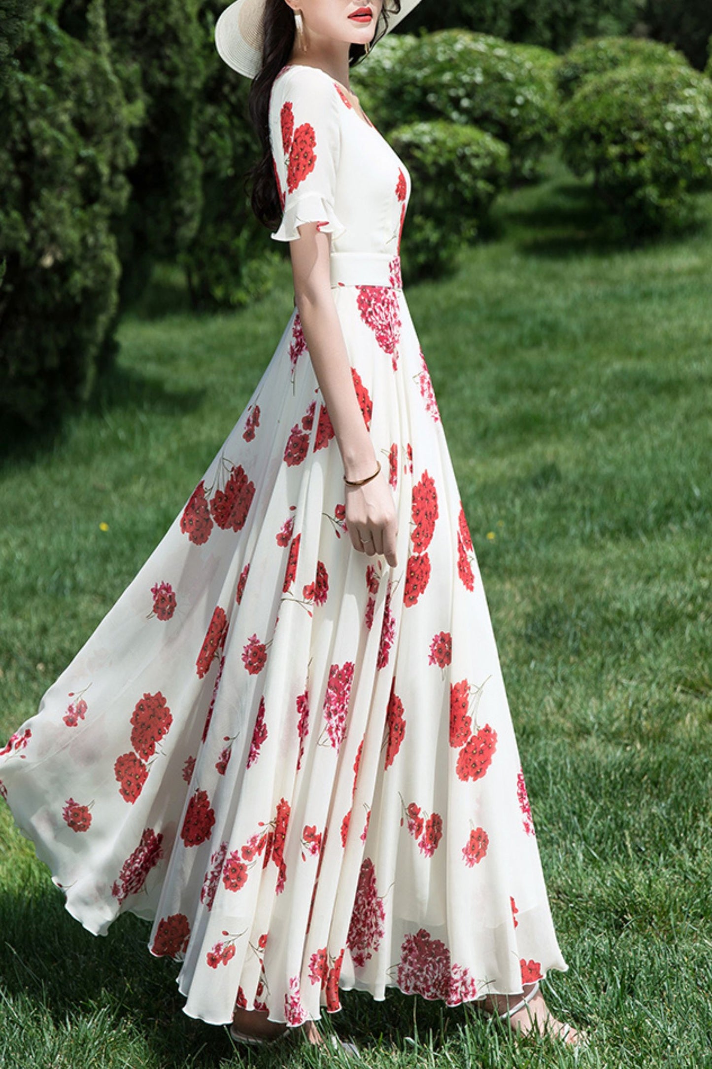 Chiffon summer new dress C4035