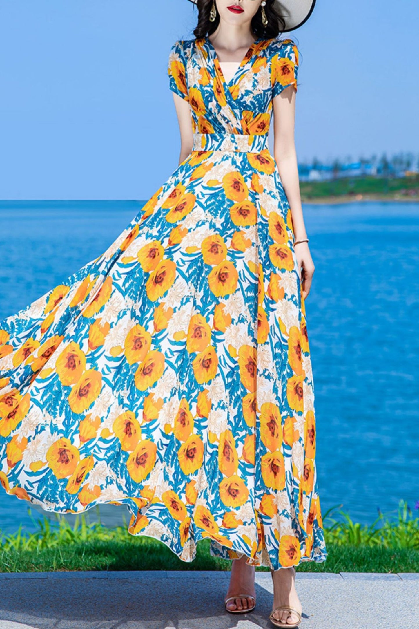 Floral dress women C4022