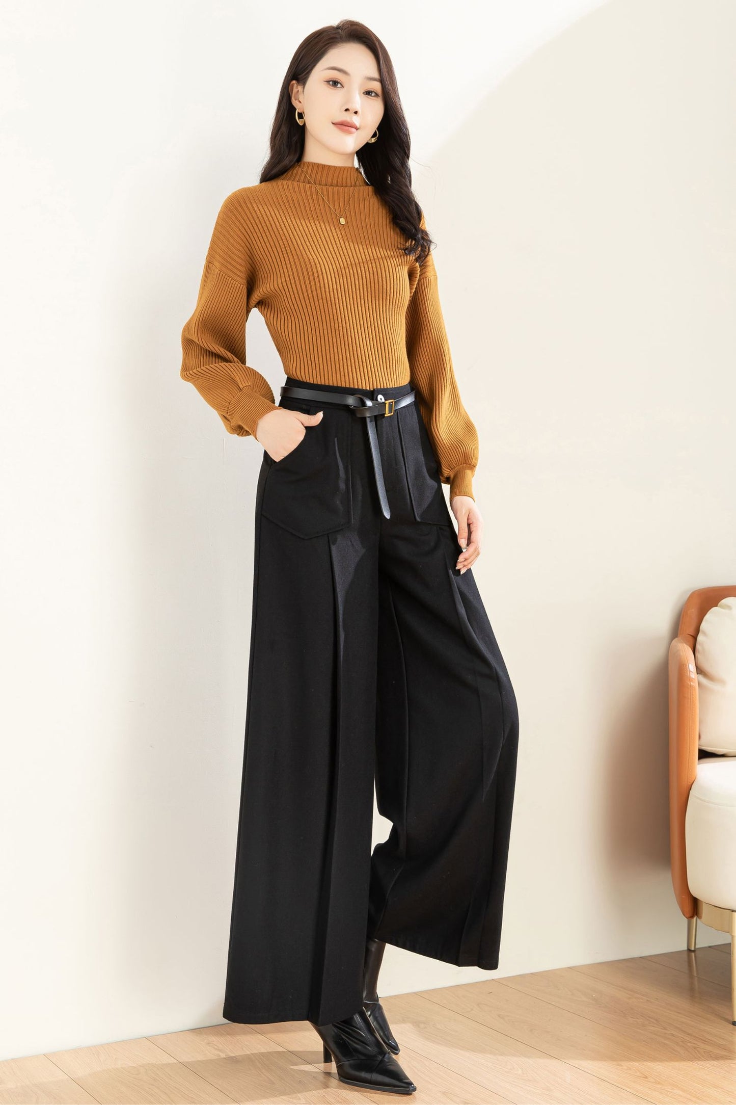 Autumn Winter Wide Leg Pant C3604 -Size XS us2 #CK2301236