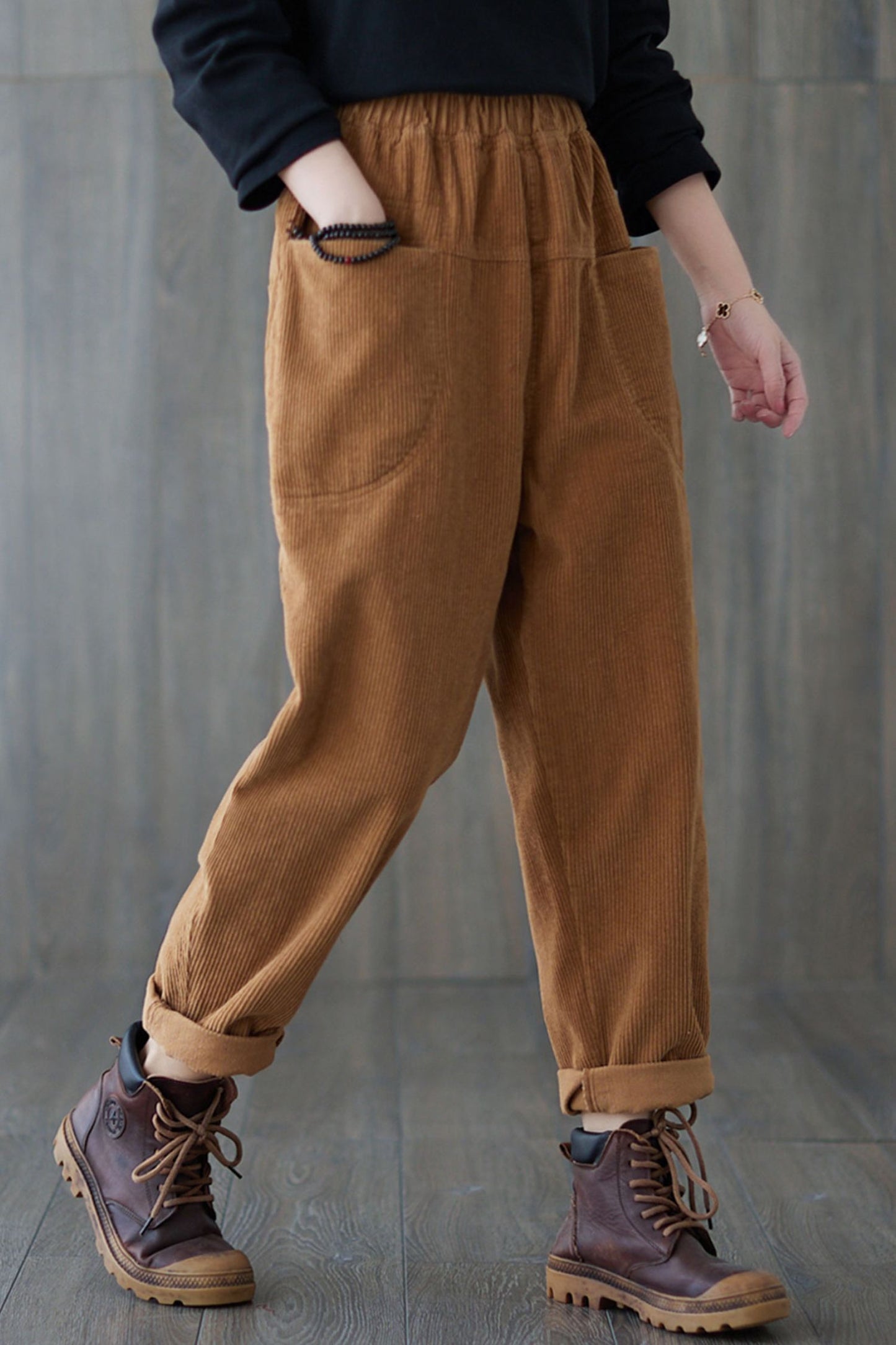 Autumn winter Casual Corduroy pants C1818-Size one size #CK2201806