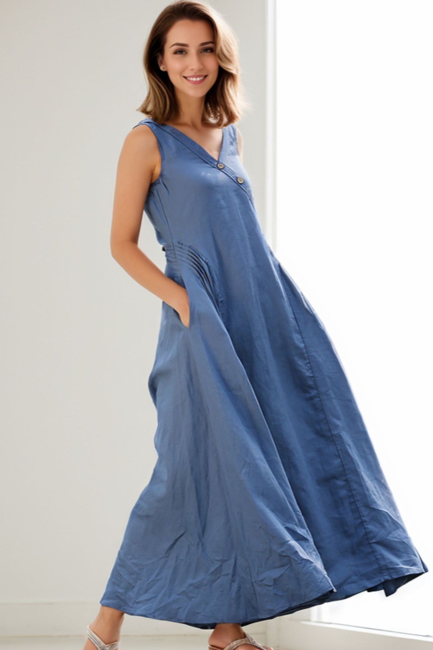 Casual Summer Sleeveless dress C256