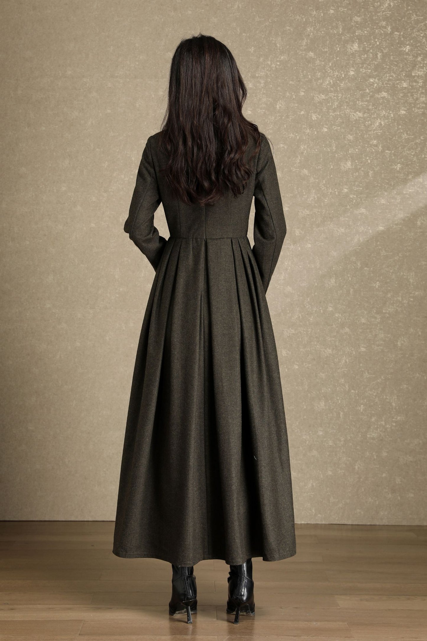 Womens Winter Wool Maxi Dress C4642