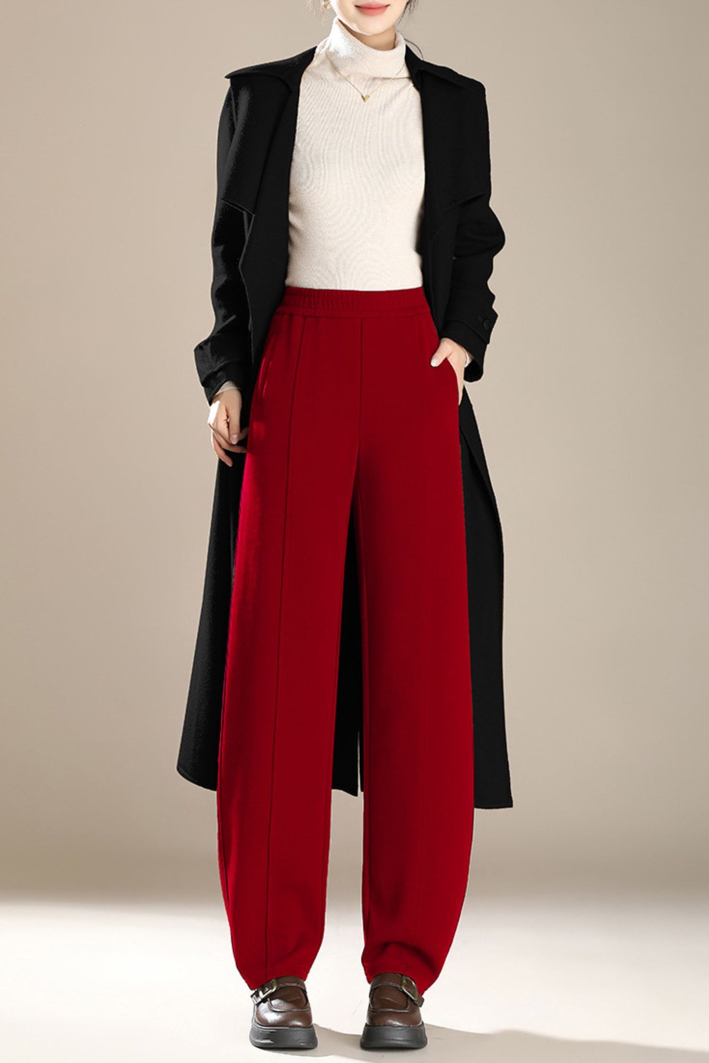 Loose fitting long autumn pants c5093