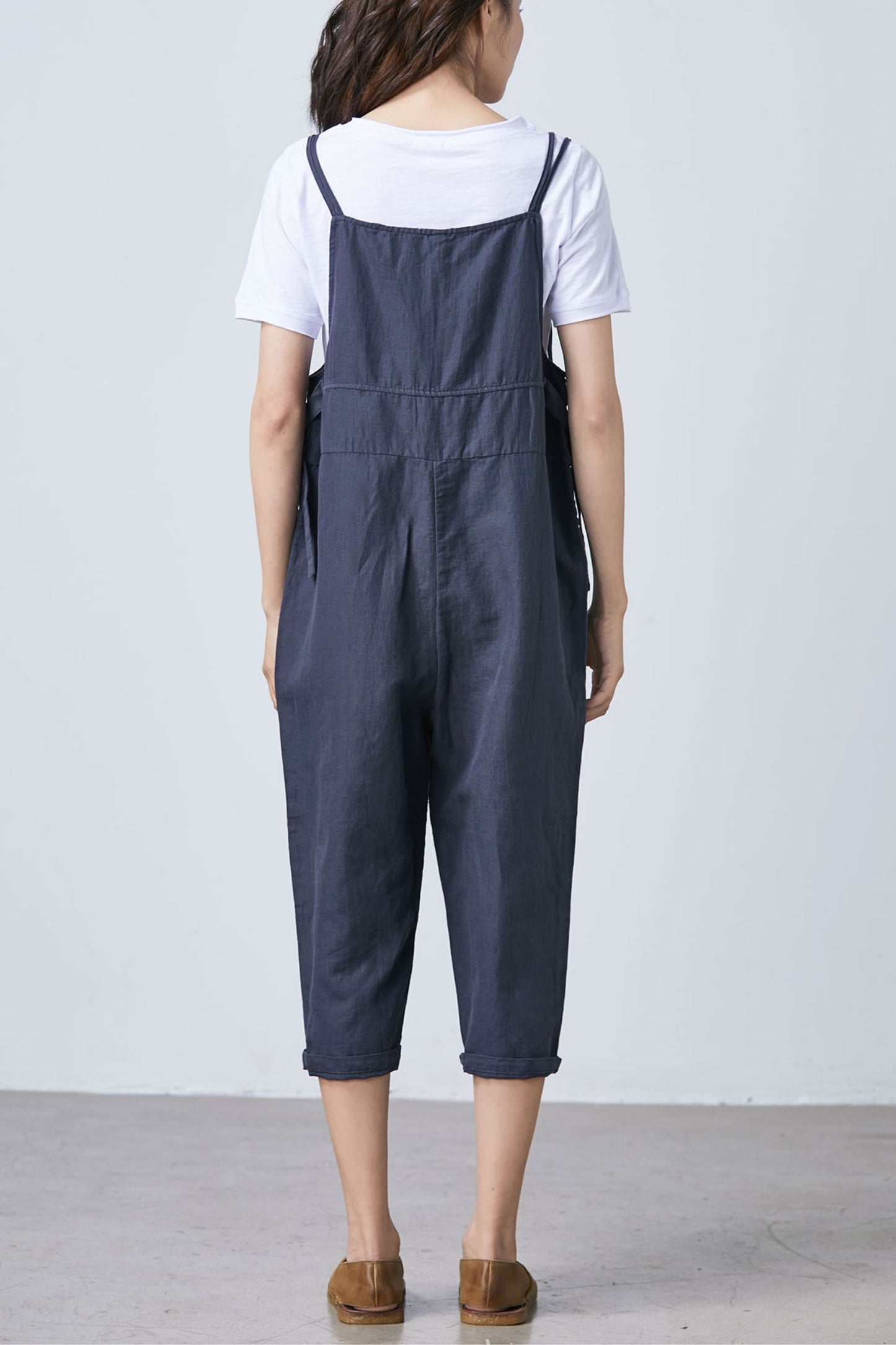 Women Casual Loose Linen Jumpsuits C1690