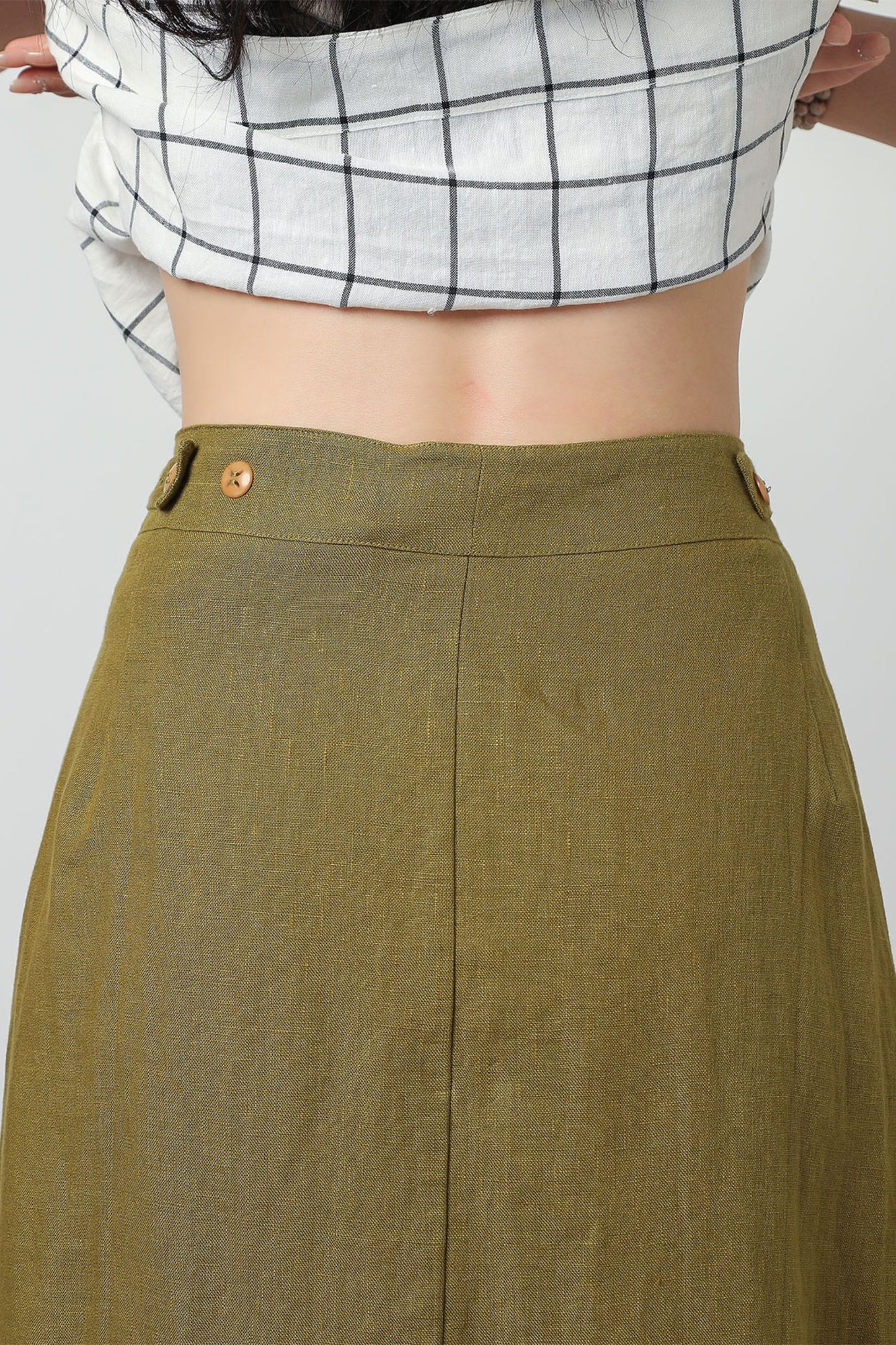 Summer A line skirt midi skirt C3331